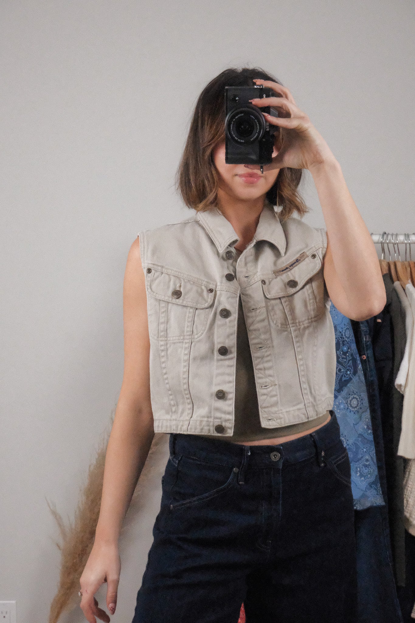 Vintage x Cotton Cropped Vest (S/M)