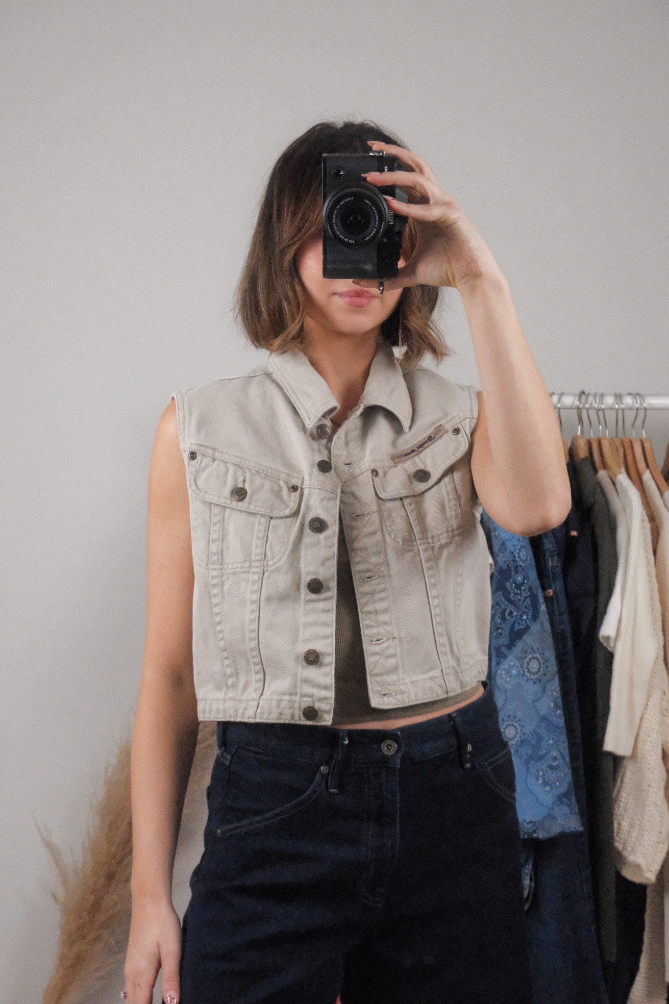Vintage x Cotton Cropped Vest (S/M)