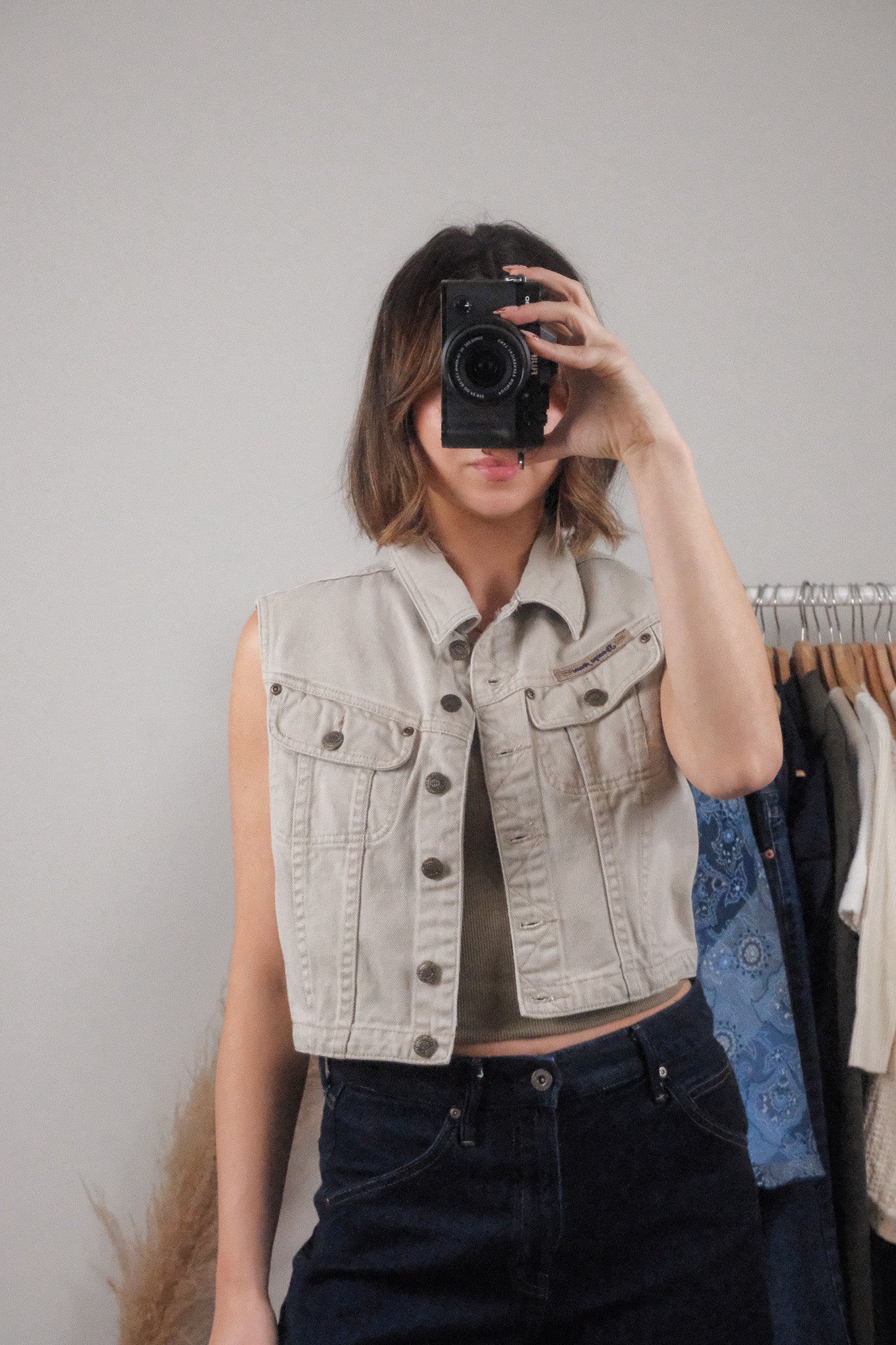 Vintage x Cotton Cropped Vest (S/M)