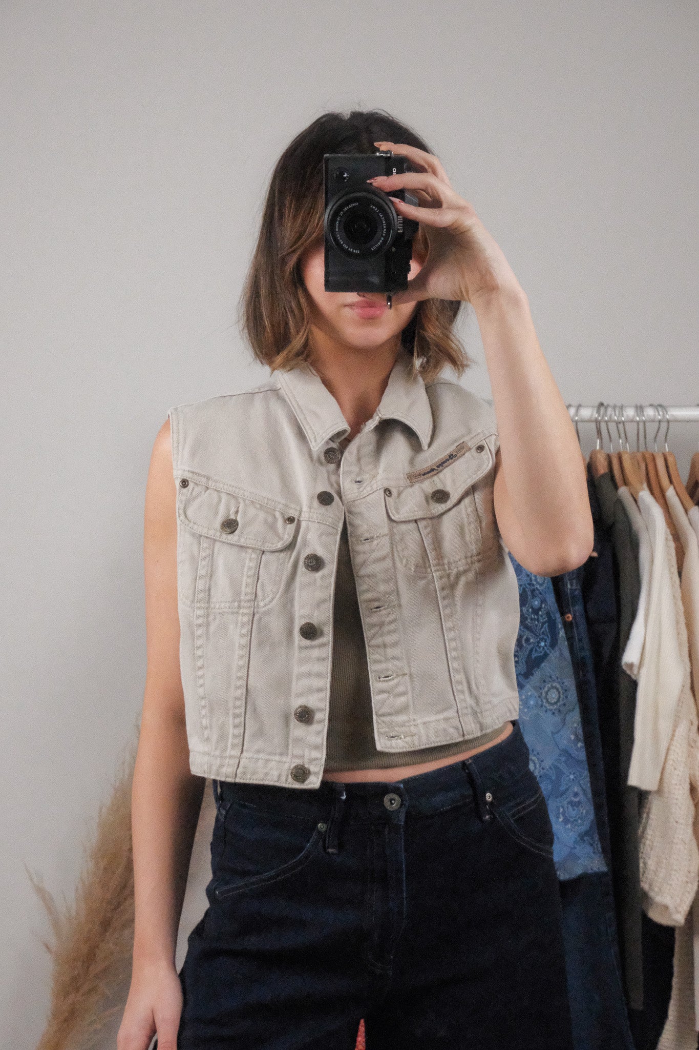 Vintage x Cotton Cropped Vest (S/M)