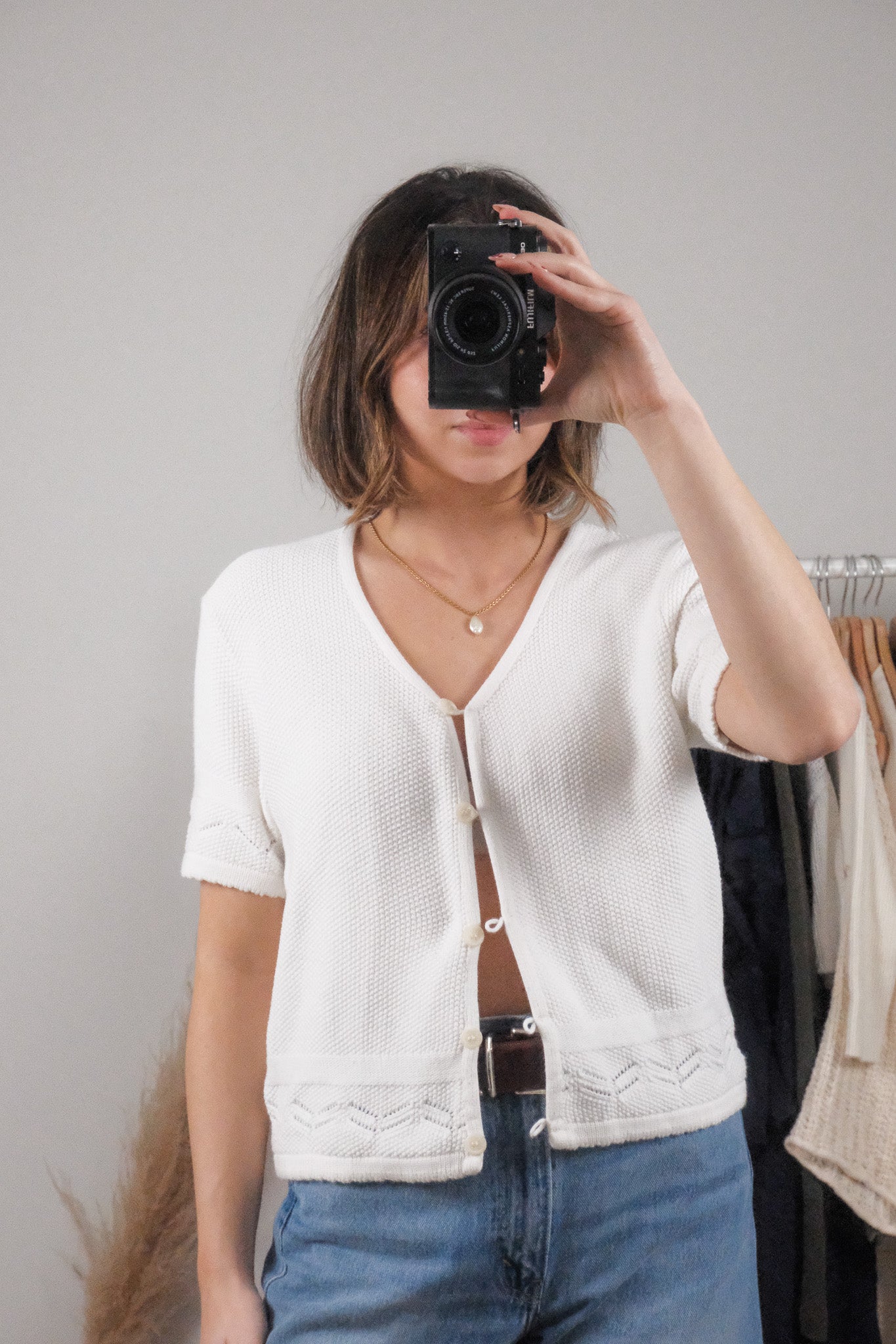 Made in Canada x Vintage x Short-Sleeve Knit (L)