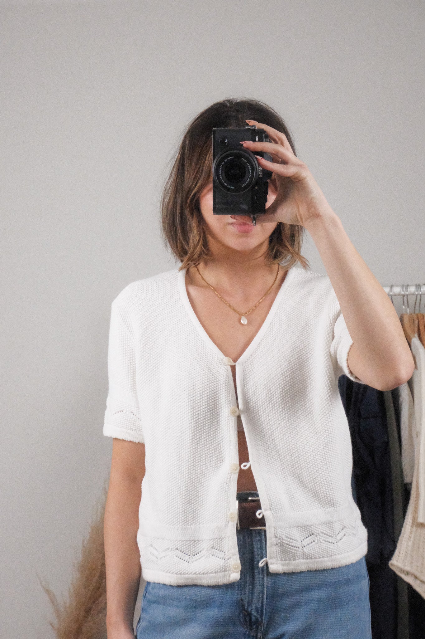 Made in Canada x Vintage x Short-Sleeve Knit (L)