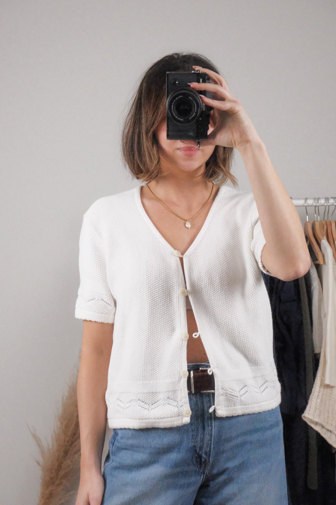 Made in Canada x Vintage x Short-Sleeve Knit (L)