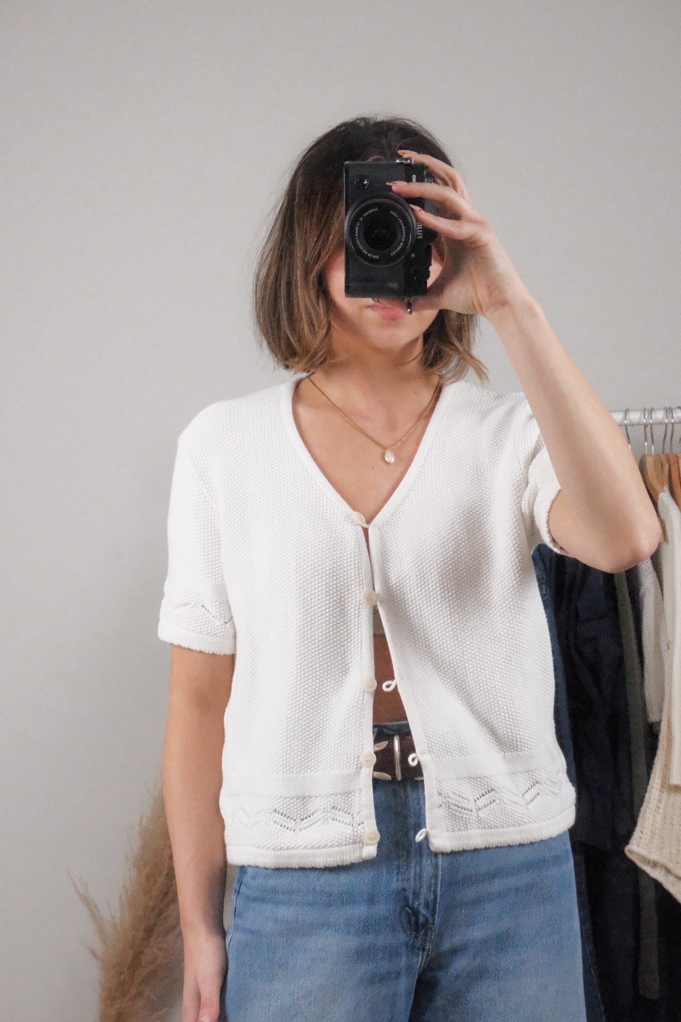 Made in Canada x Vintage x Short-Sleeve Knit (L)