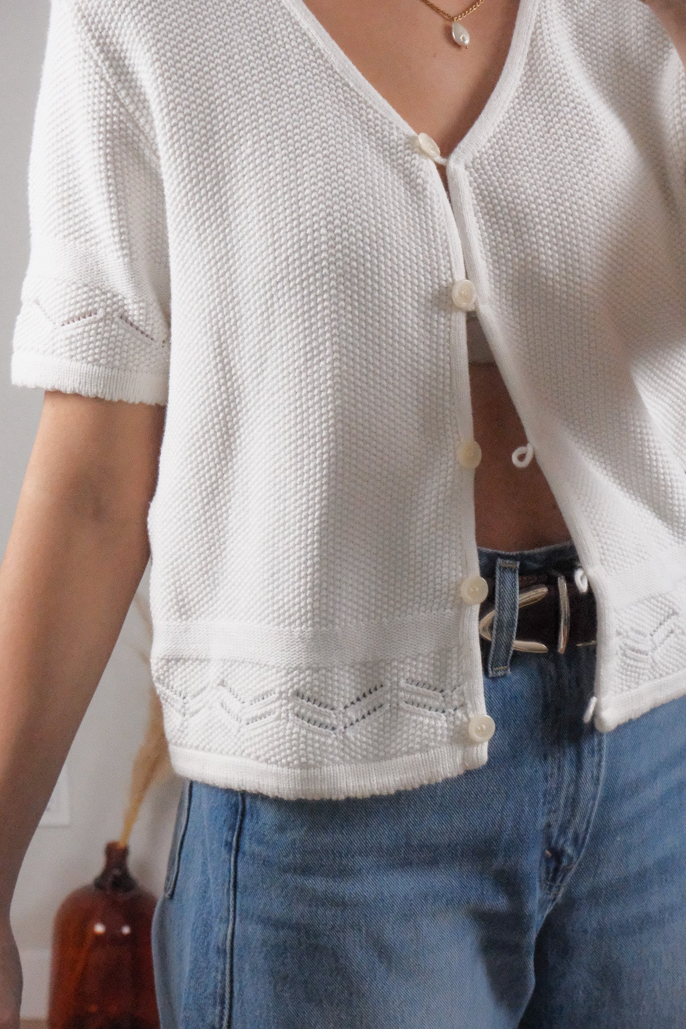 Made in Canada x Vintage x Short-Sleeve Knit (L)