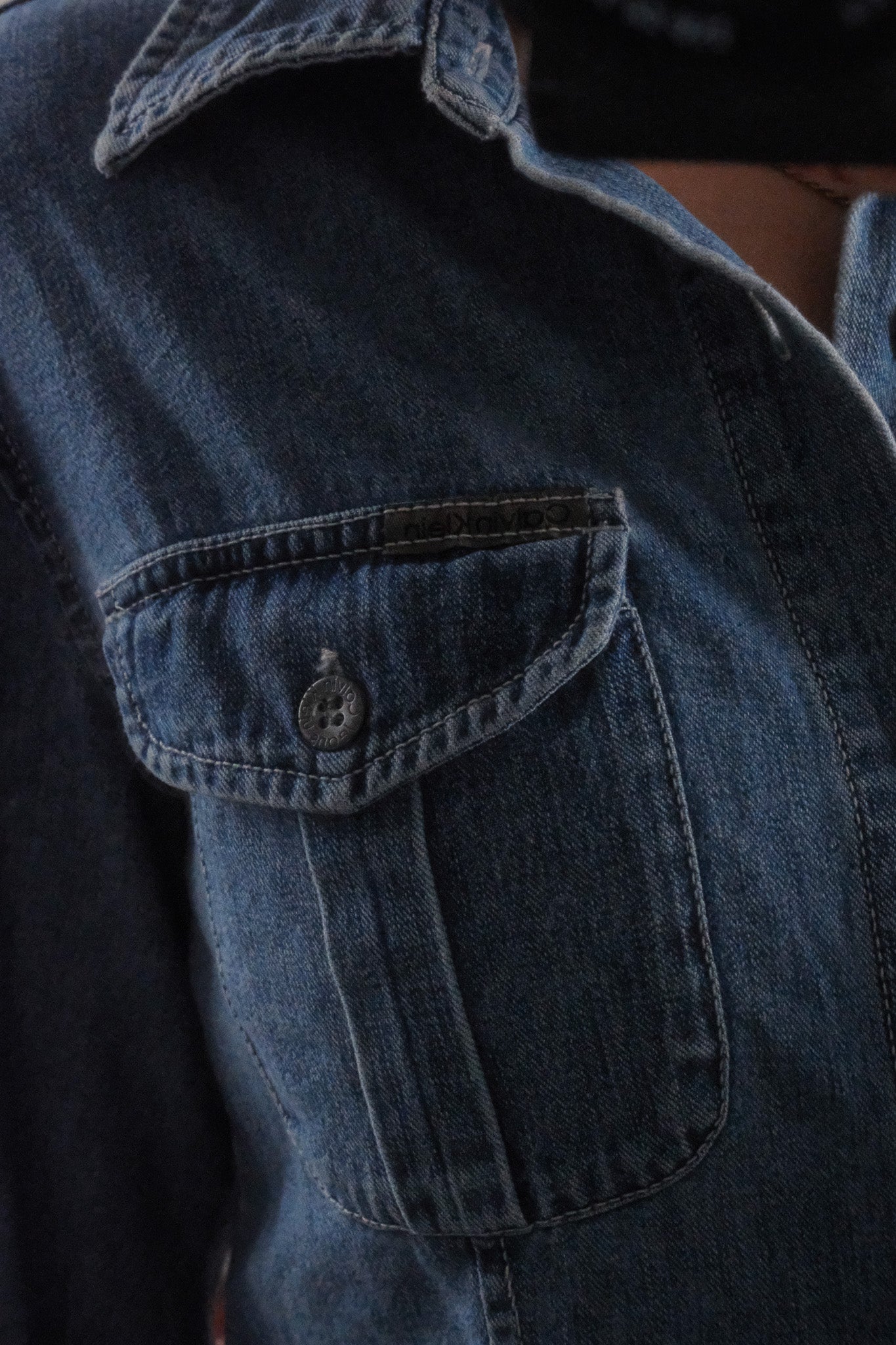 Vintage x Calvin Klein x Denim Fitted Top (M)