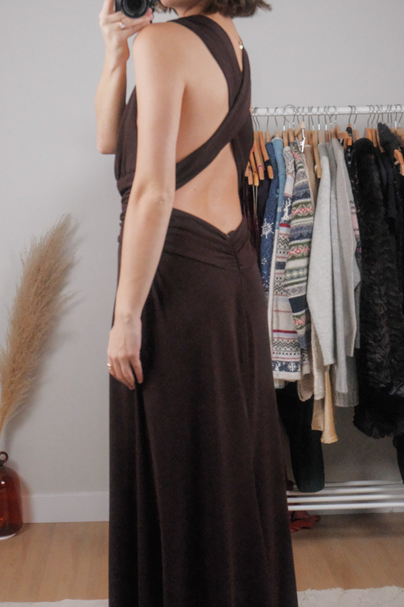 Made in Canada x Vintage x Open Back Maxi Dress (12)