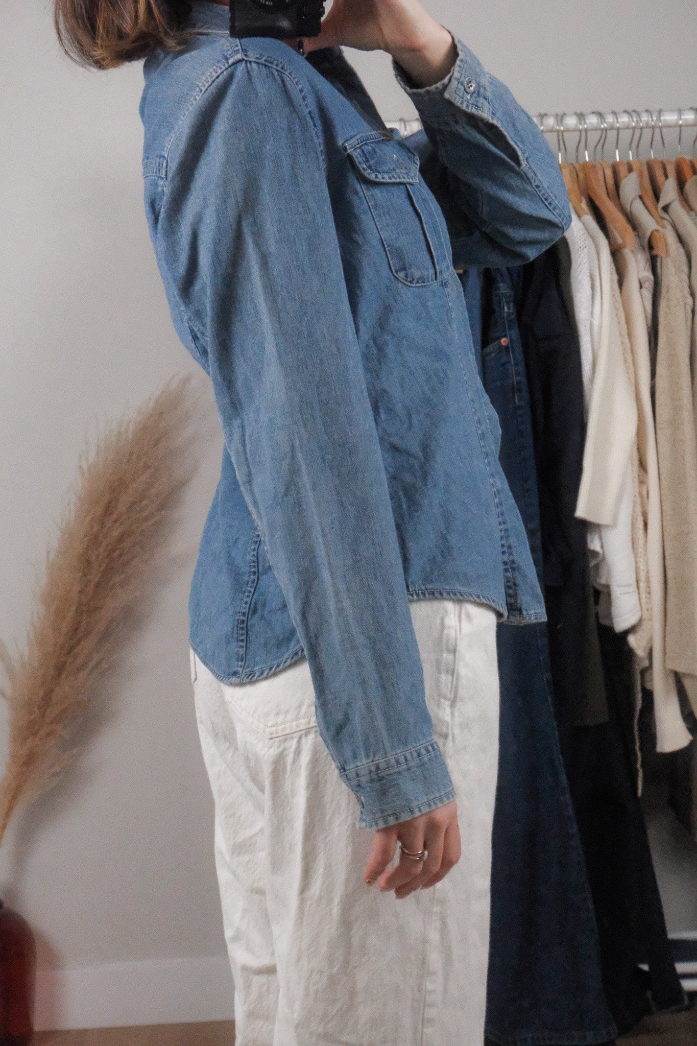 Vintage x Calvin Klein x Denim Fitted Top (M)