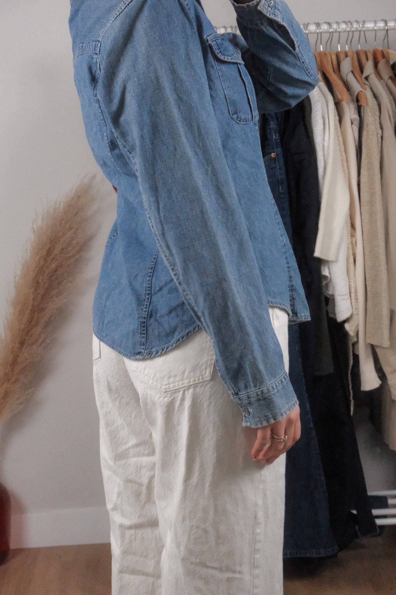 Vintage x Calvin Klein x Denim Fitted Top (M)
