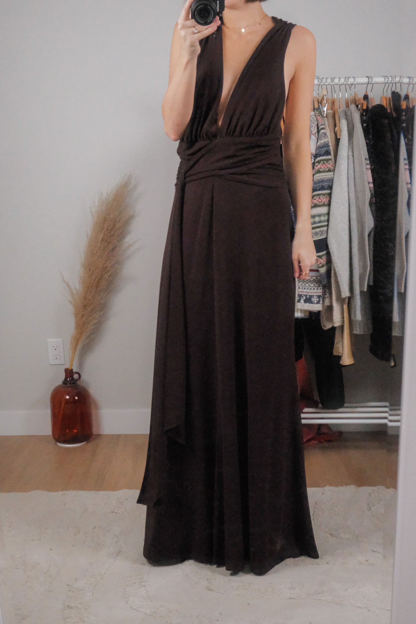 Made in Canada x Vintage x Open Back Maxi Dress (12)