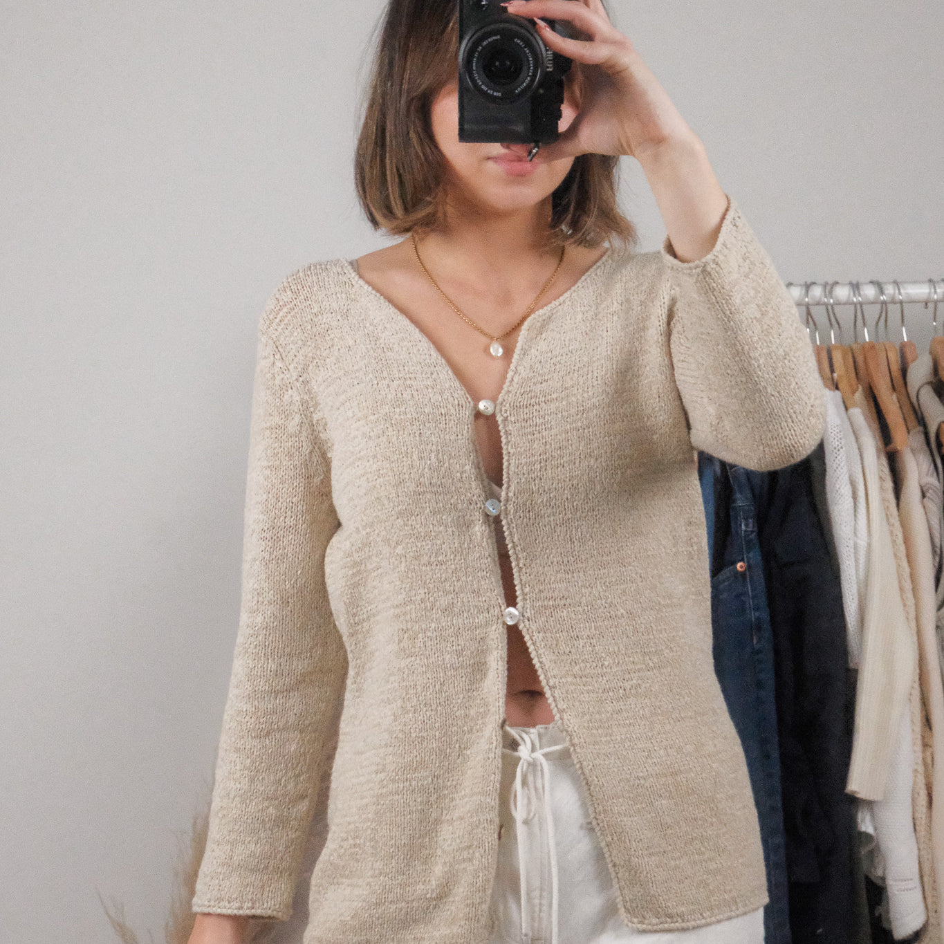 Vintage x Knit Cardigan (M)