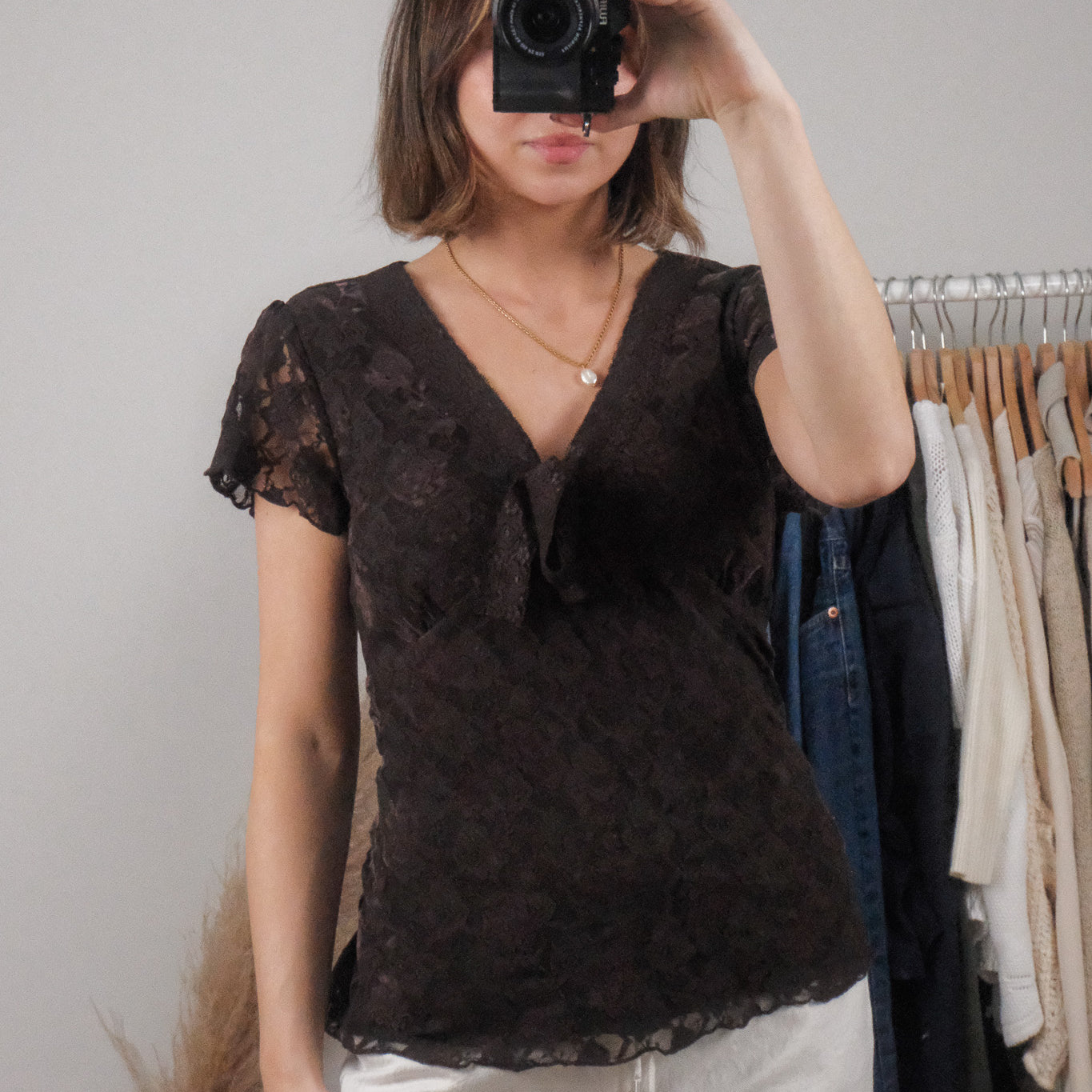 Vintage x Lace Blouse (XL)