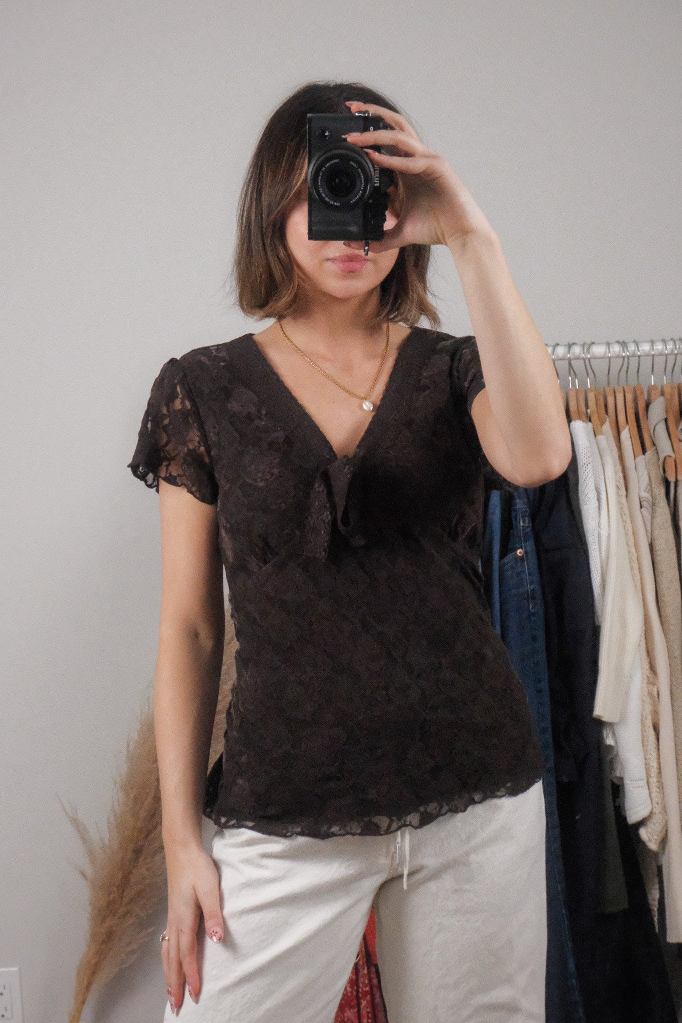 Vintage x Lace Blouse (XL)