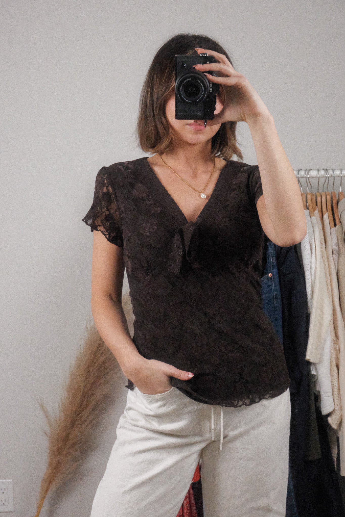 Vintage x Lace Blouse (XL)