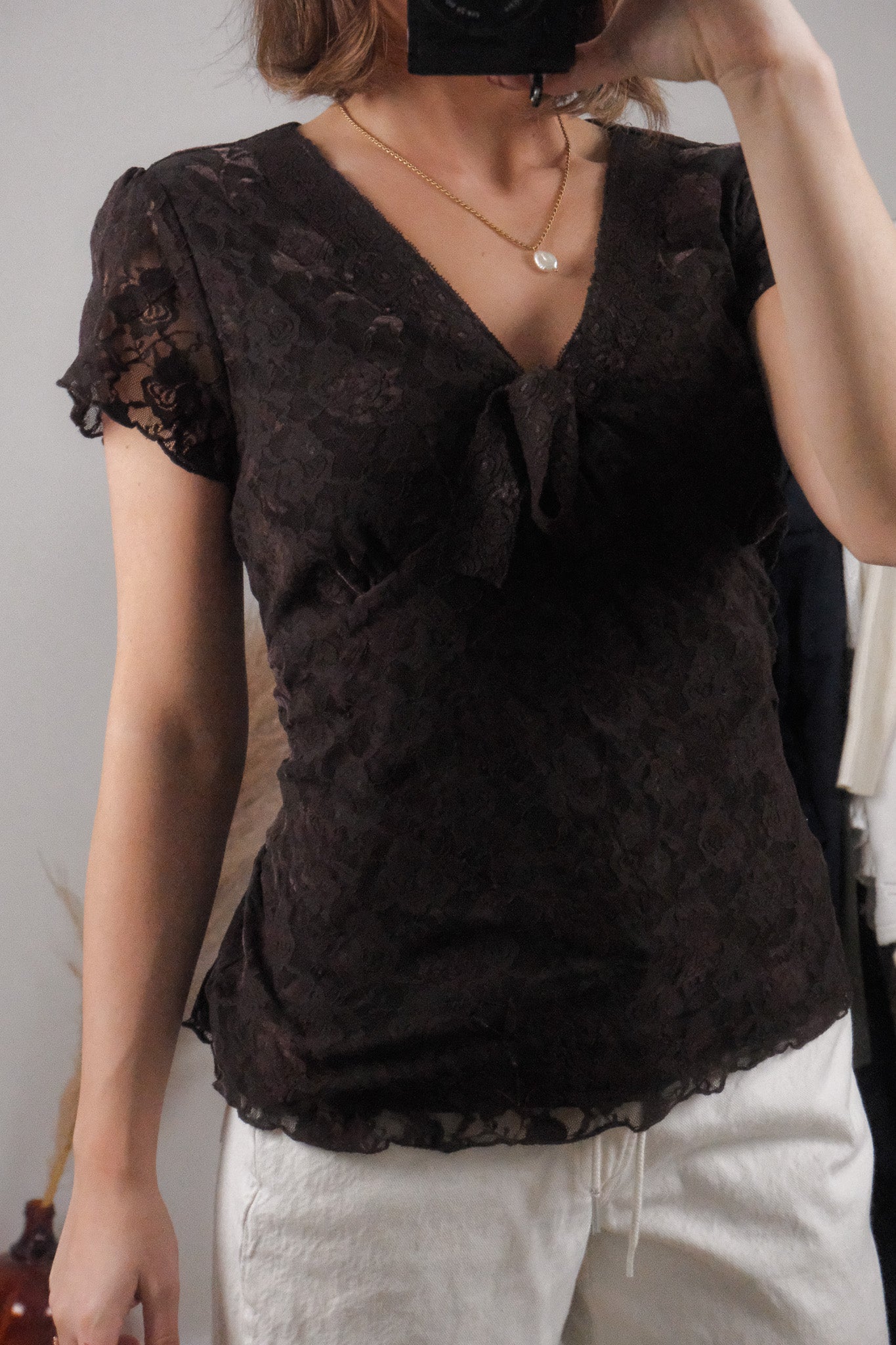 Vintage x Lace Blouse (XL)