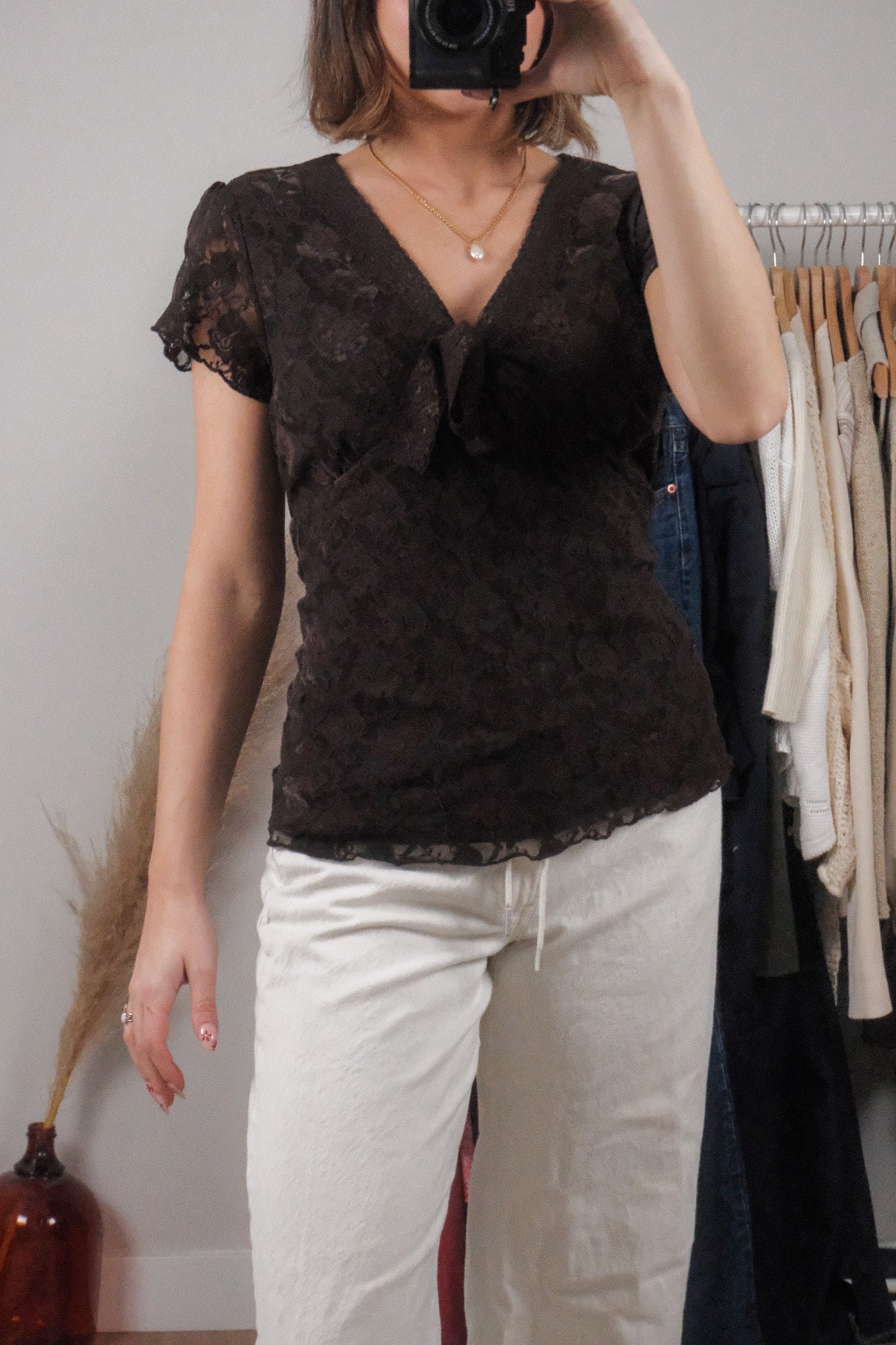 Vintage x Lace Blouse (XL)