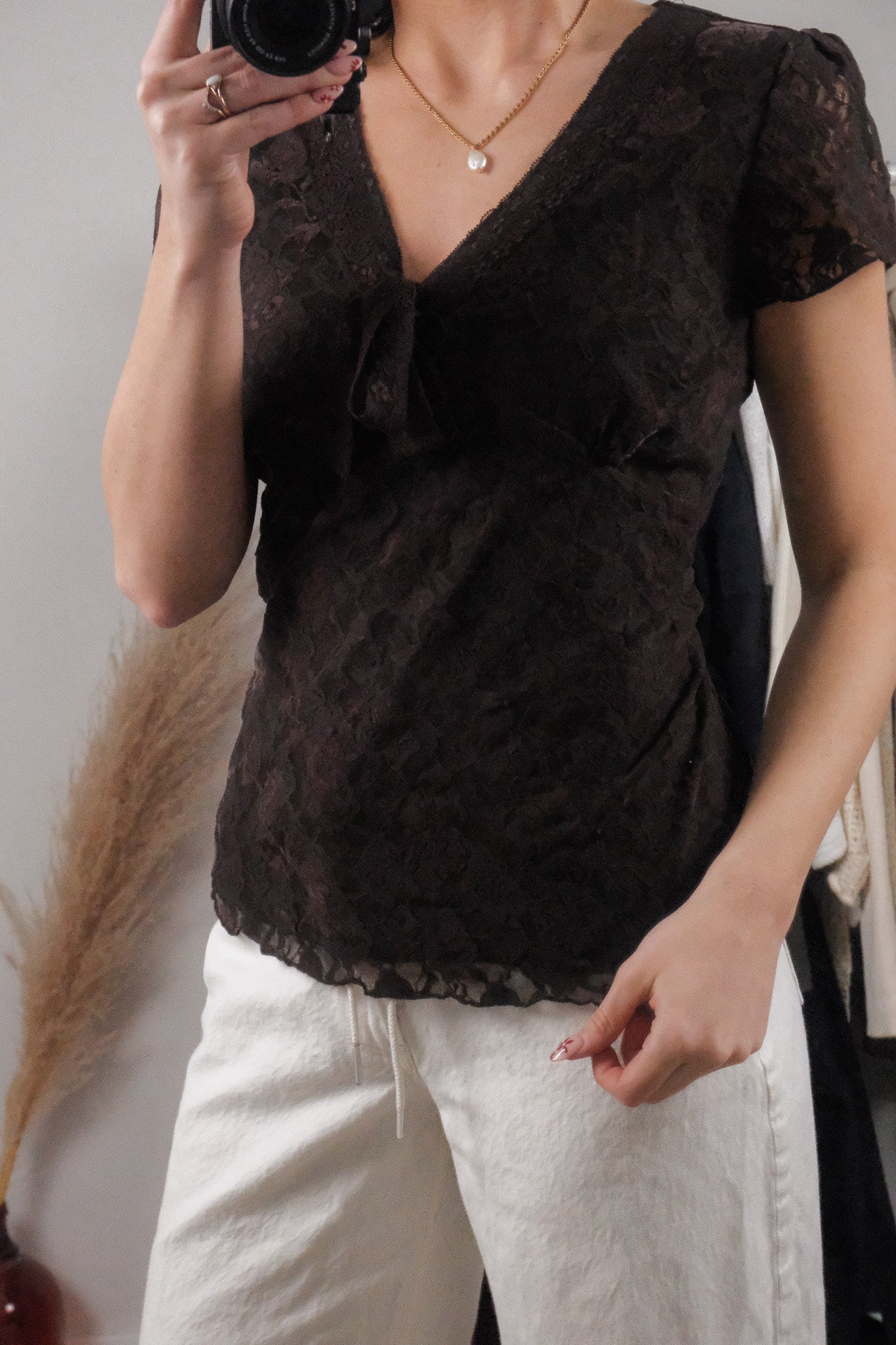 Vintage x Lace Blouse (XL)