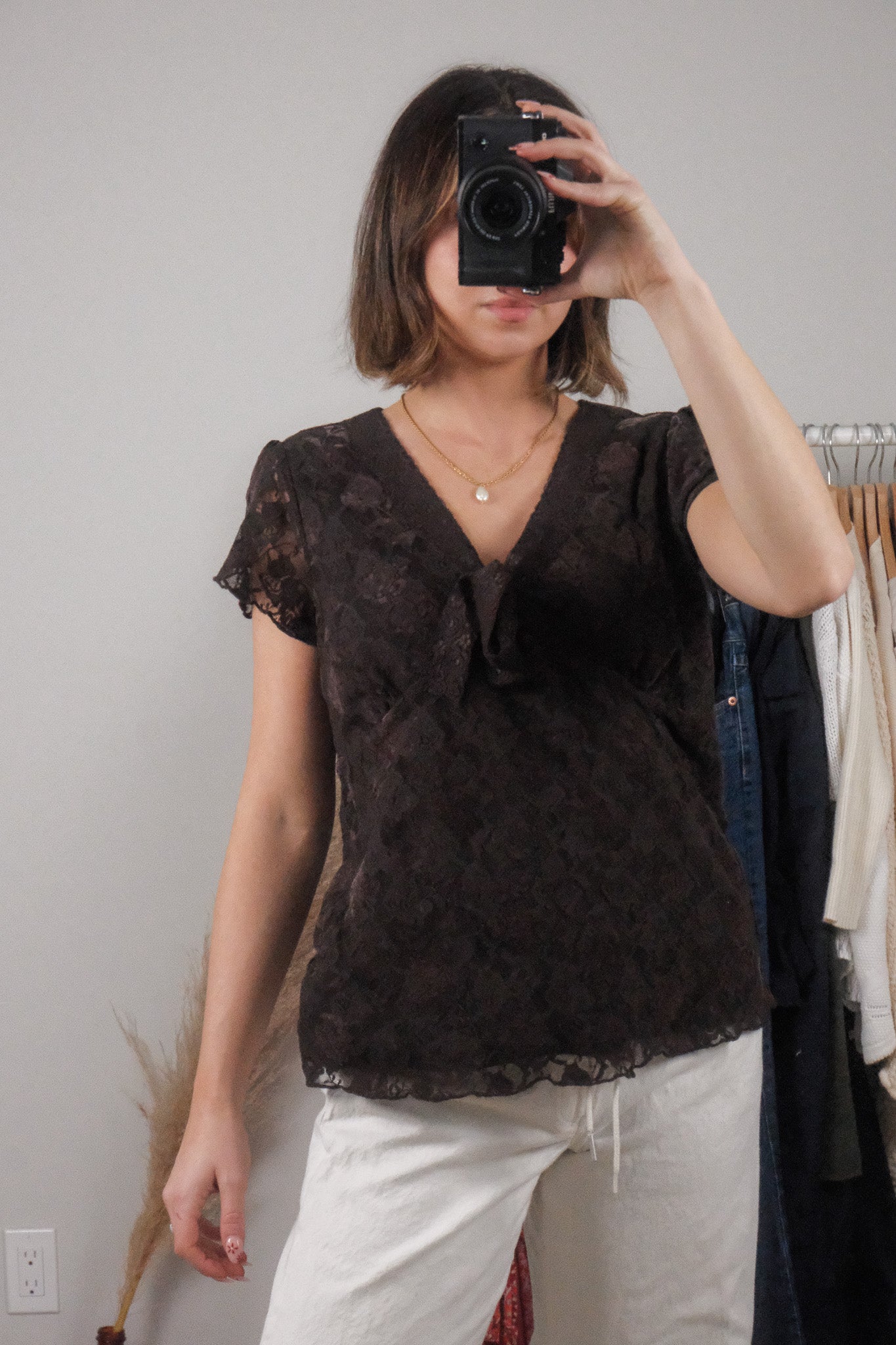 Vintage x Lace Blouse (XL)