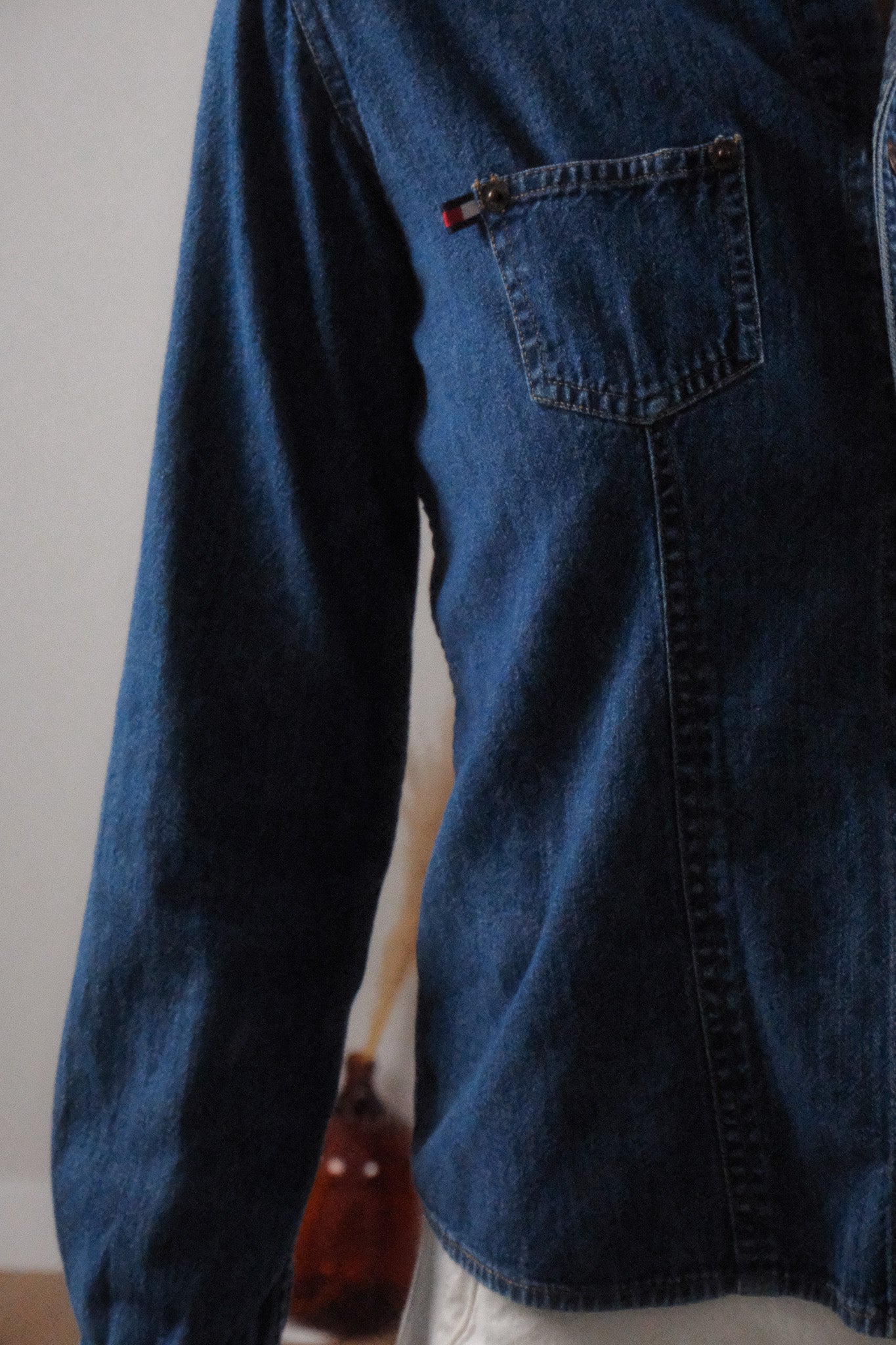 Vintage x Tommy Hilfiger x Denim Fitted Top (S)