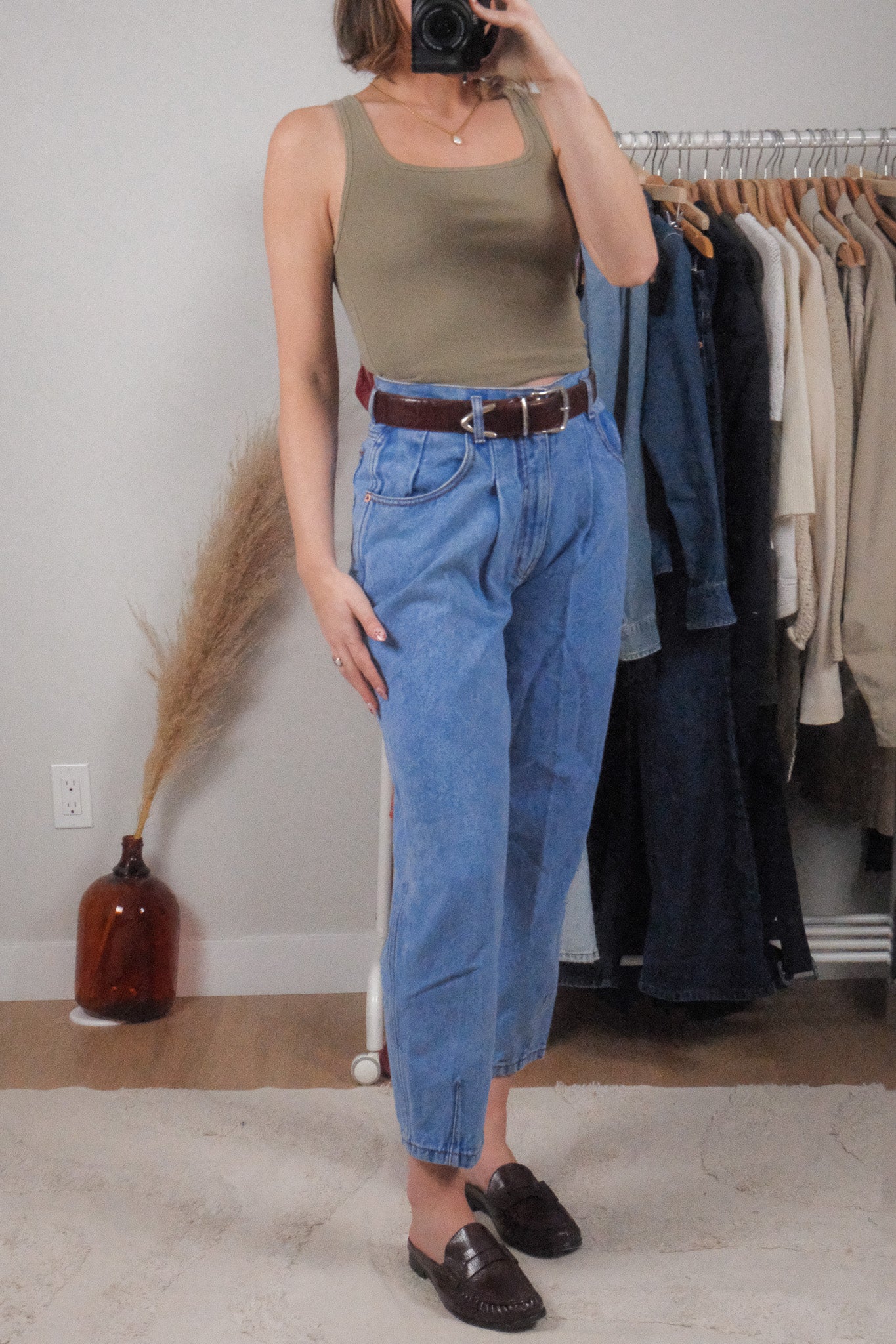 Vintage x Pleated Jeans (4/6)