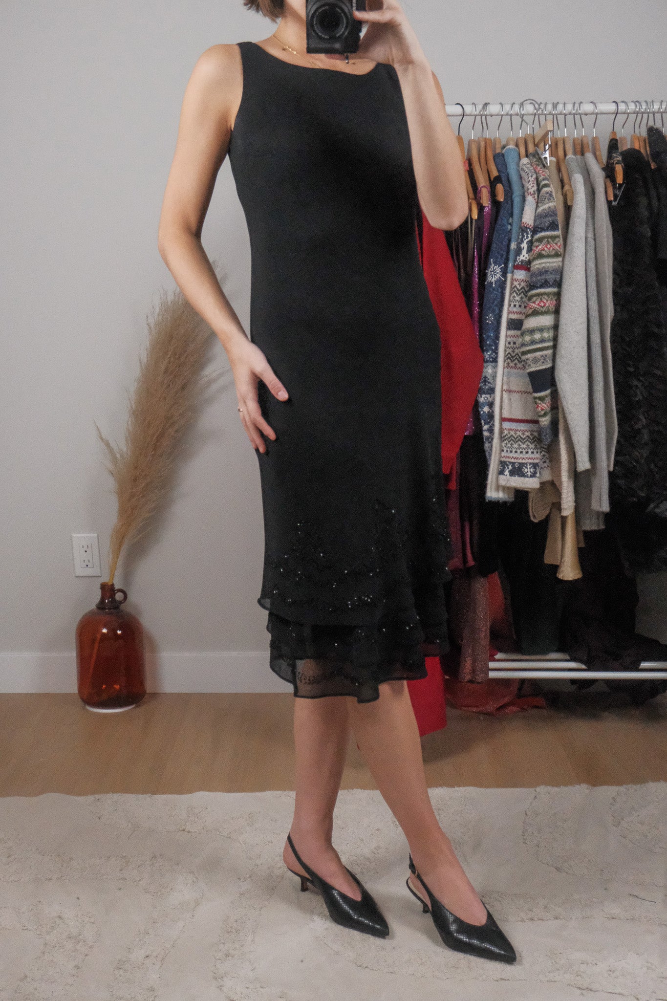 Vintage x Beaded Midi Dress (2/4)