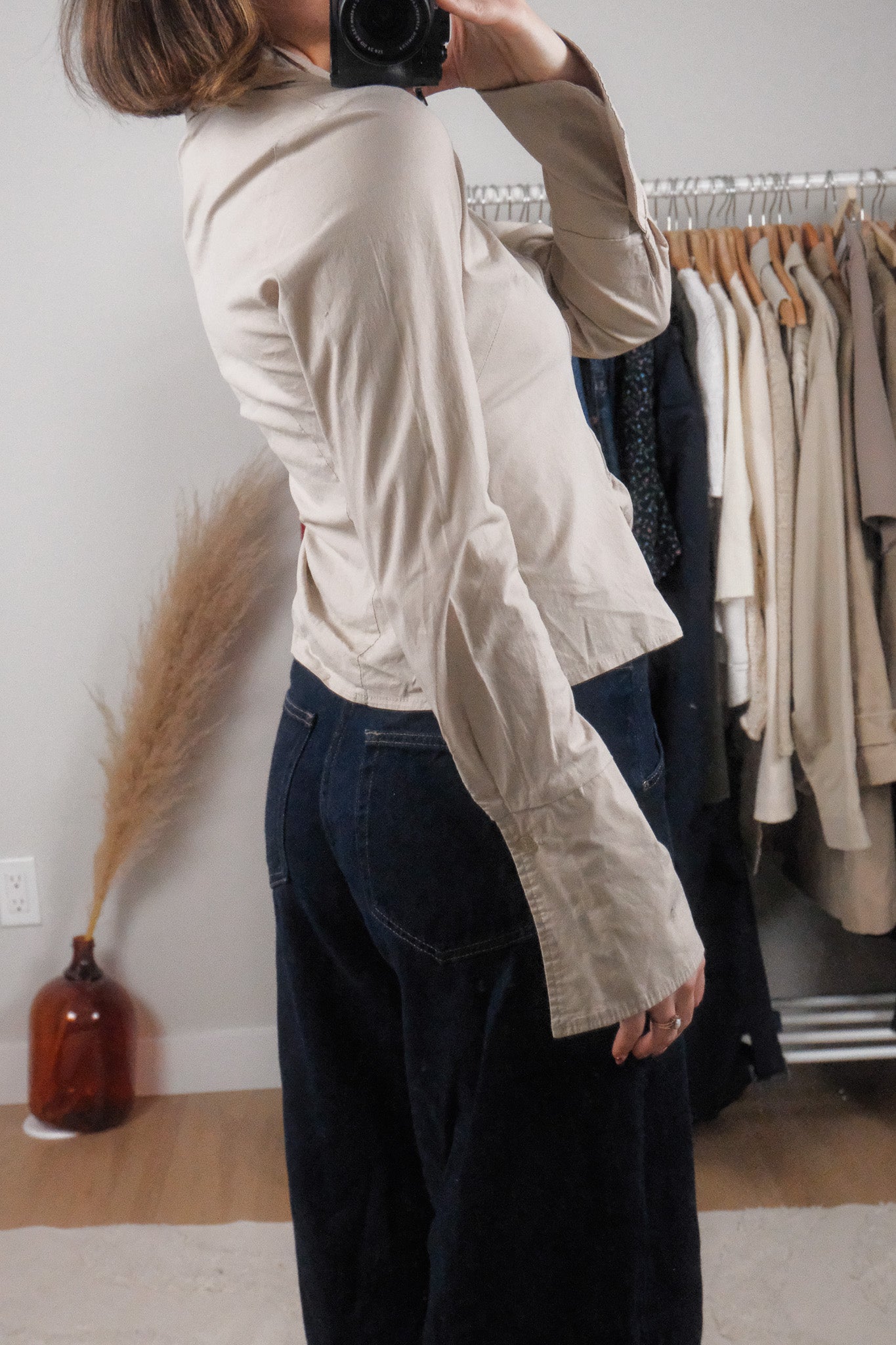 Vintage x Asymmetrical Zip Up (S)