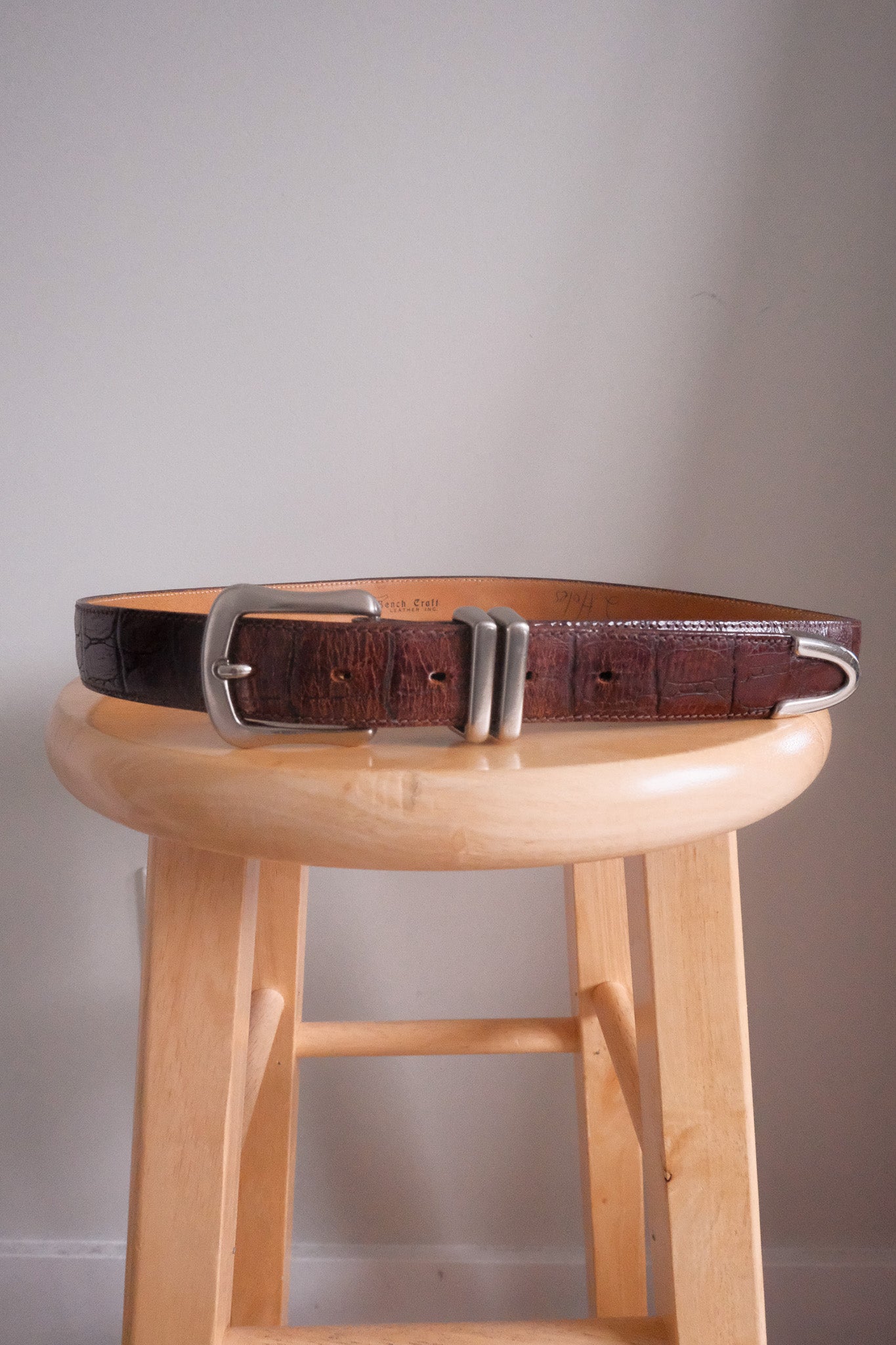 Vintage x Leather Textured Belt (L/XL)