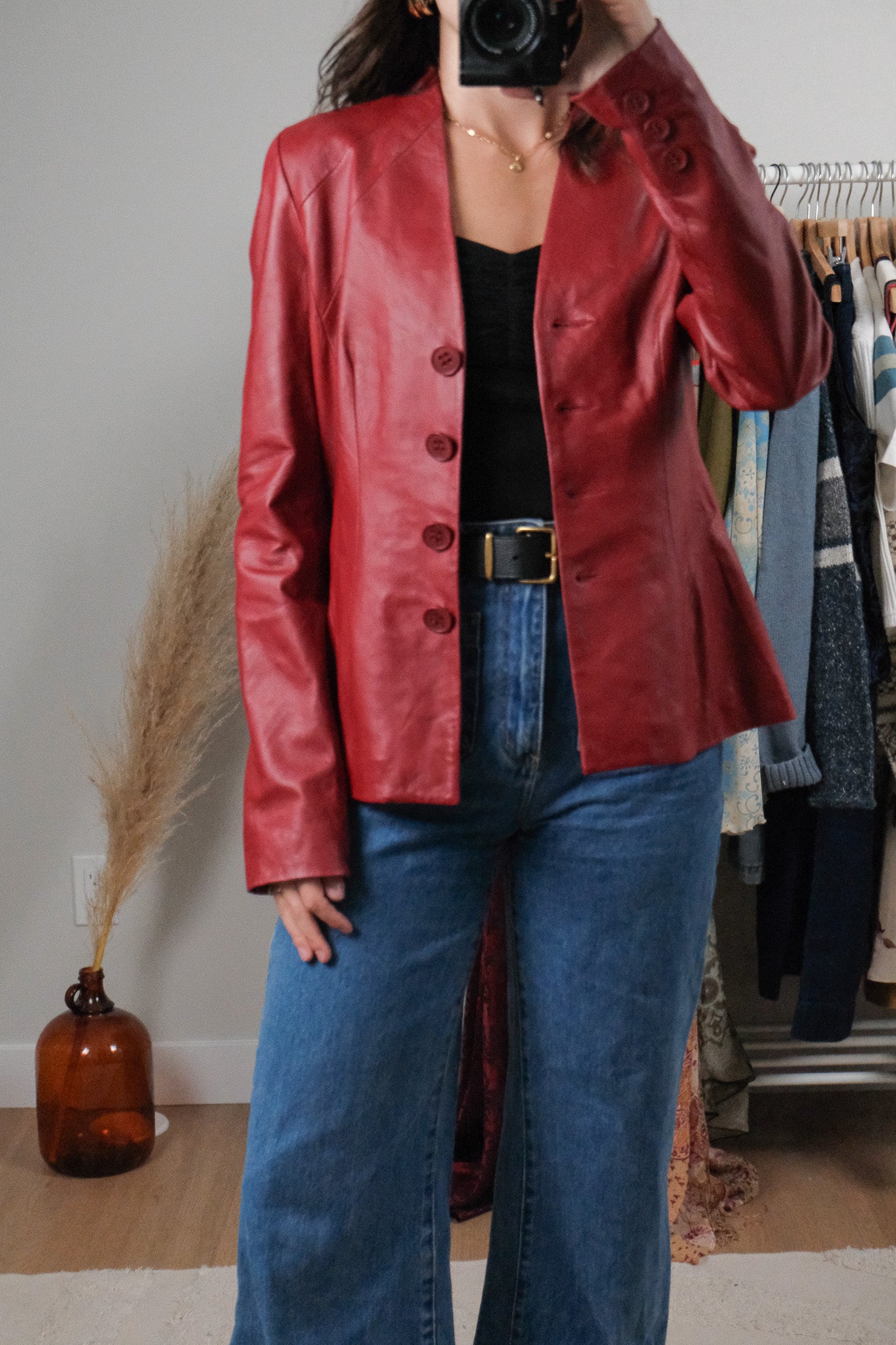 Danier x Fitted Leather Jacket (XS/S)
