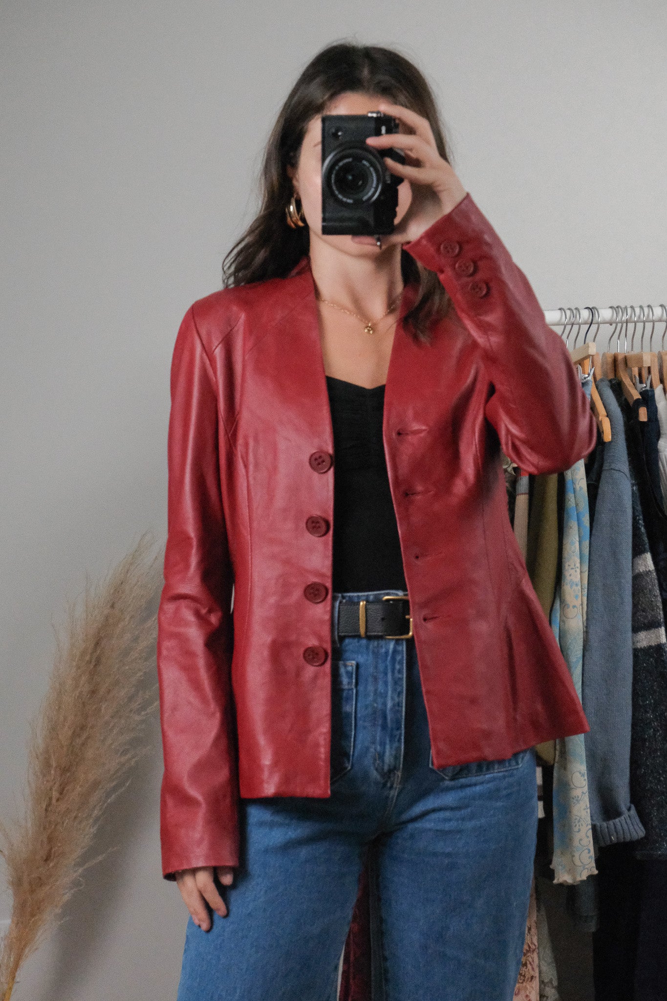 Danier x Fitted Leather Jacket (XS/S)