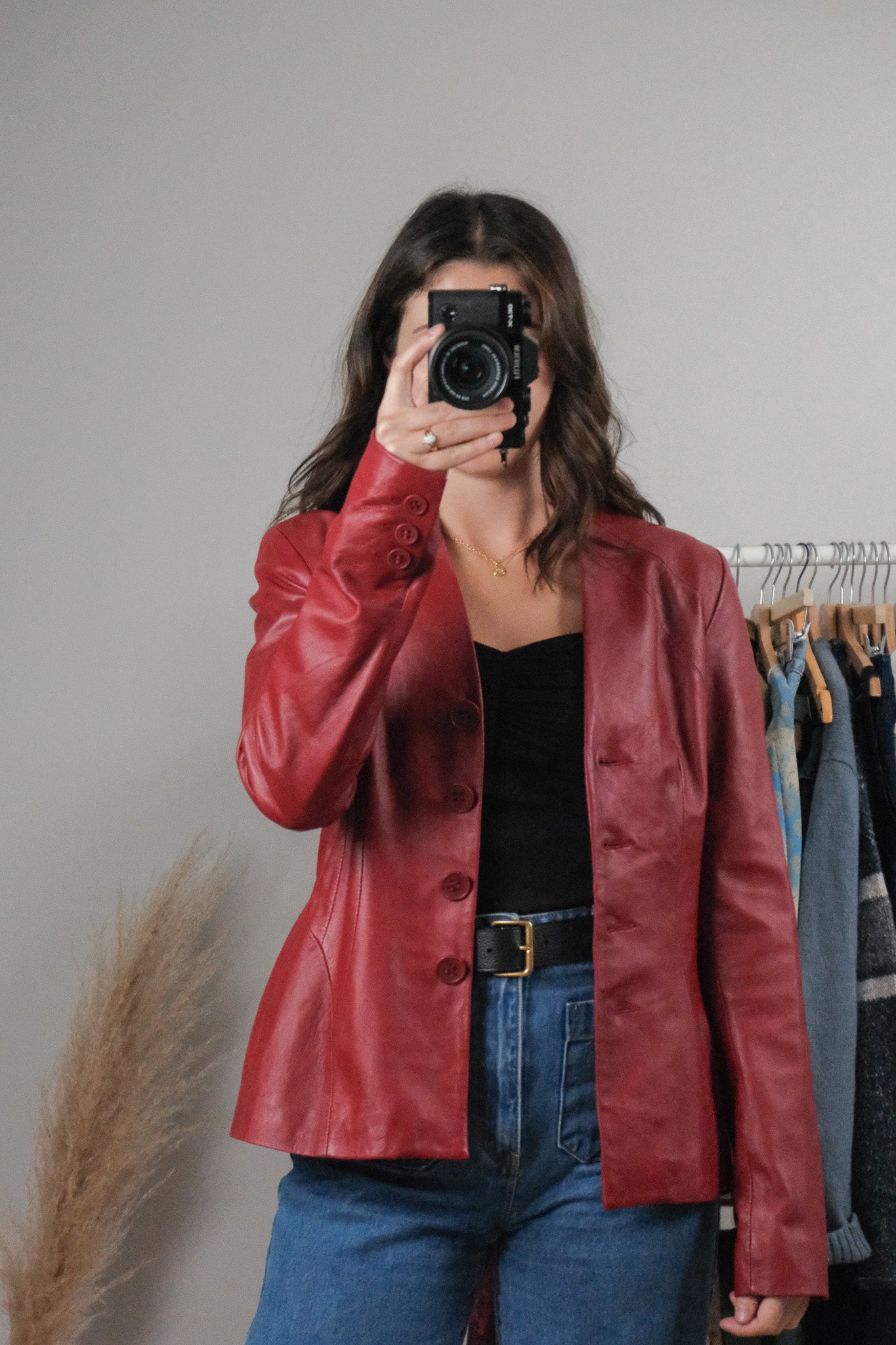 Danier x Fitted Leather Jacket (XS/S)