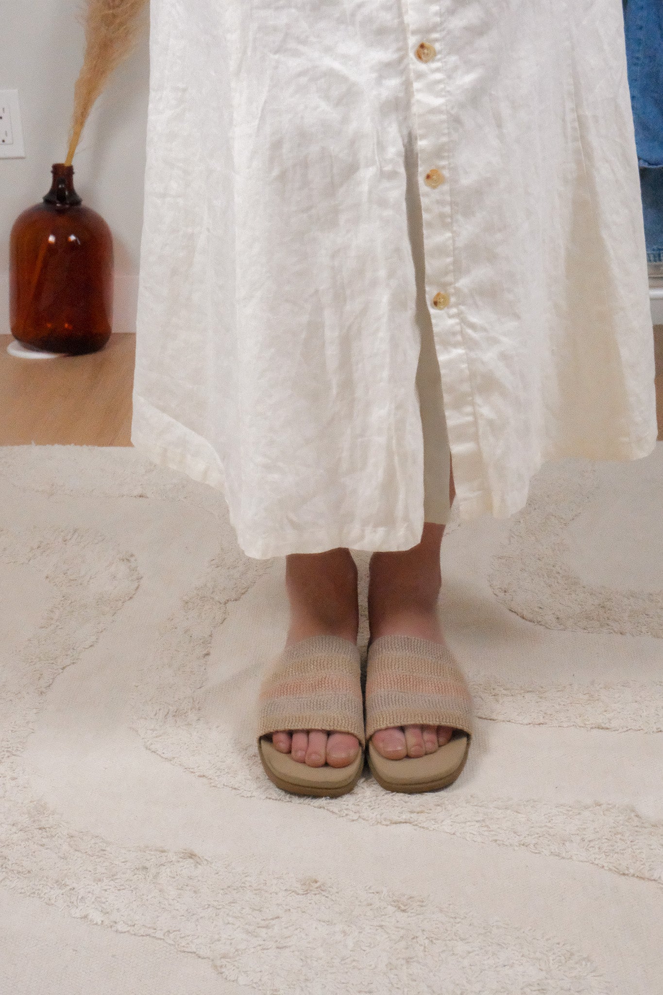 Vintage x Fabric Slides (7.5/8)