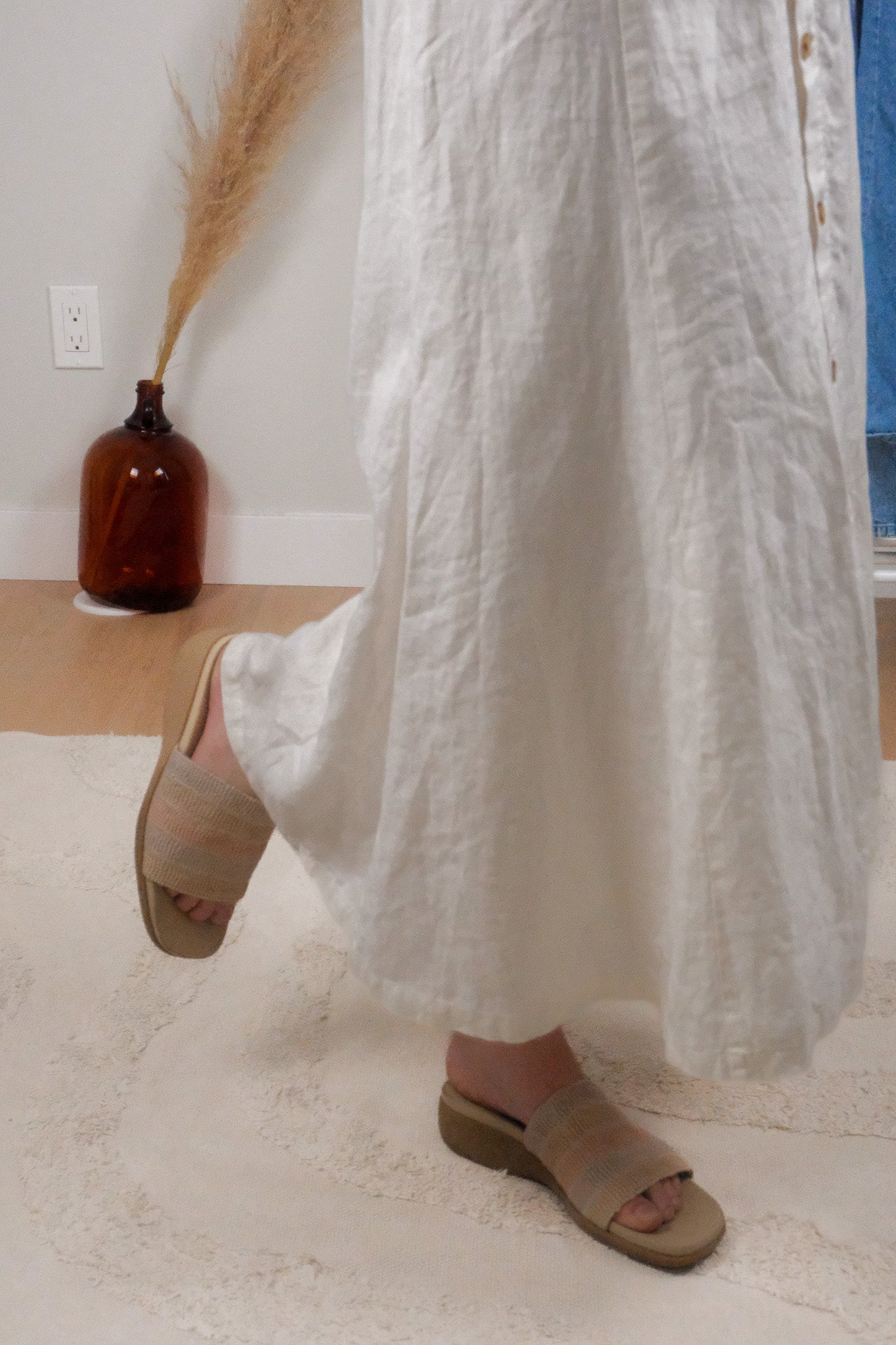 Vintage x Fabric Slides (7.5/8)