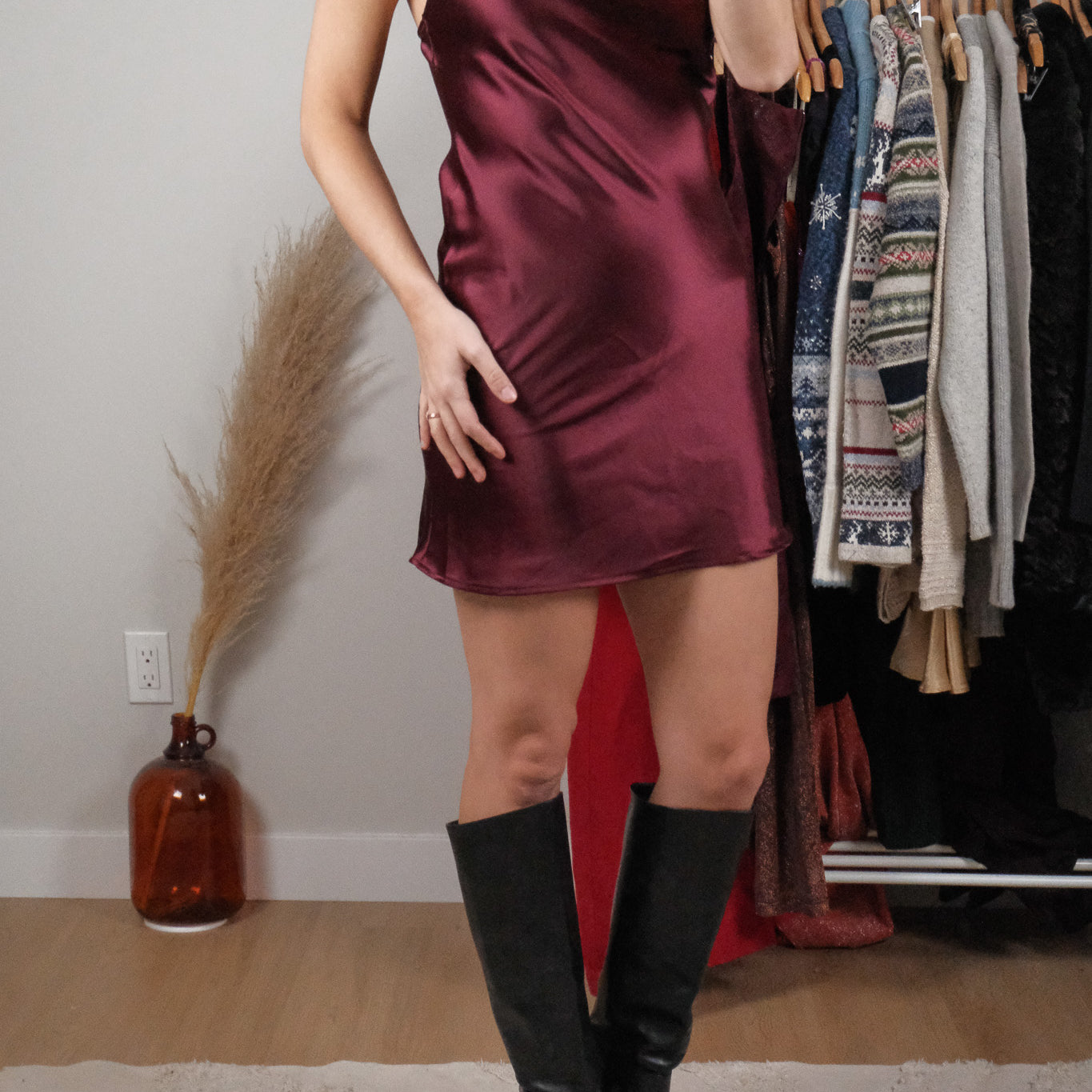 Made in USA x Satin Dress (S)