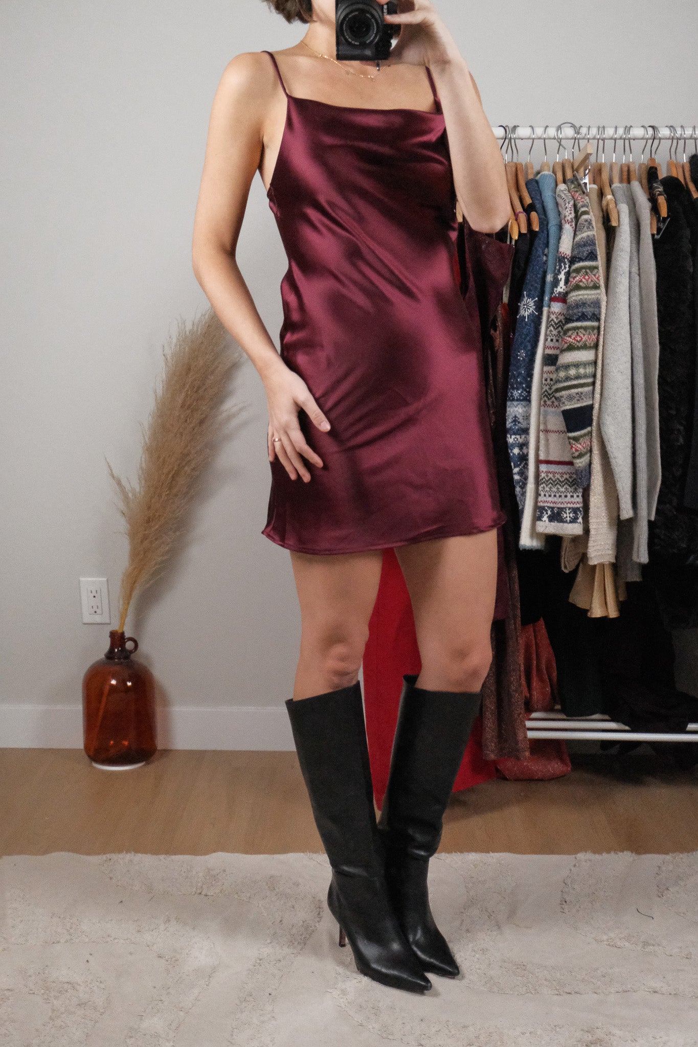 Made in USA x Satin Dress (S)