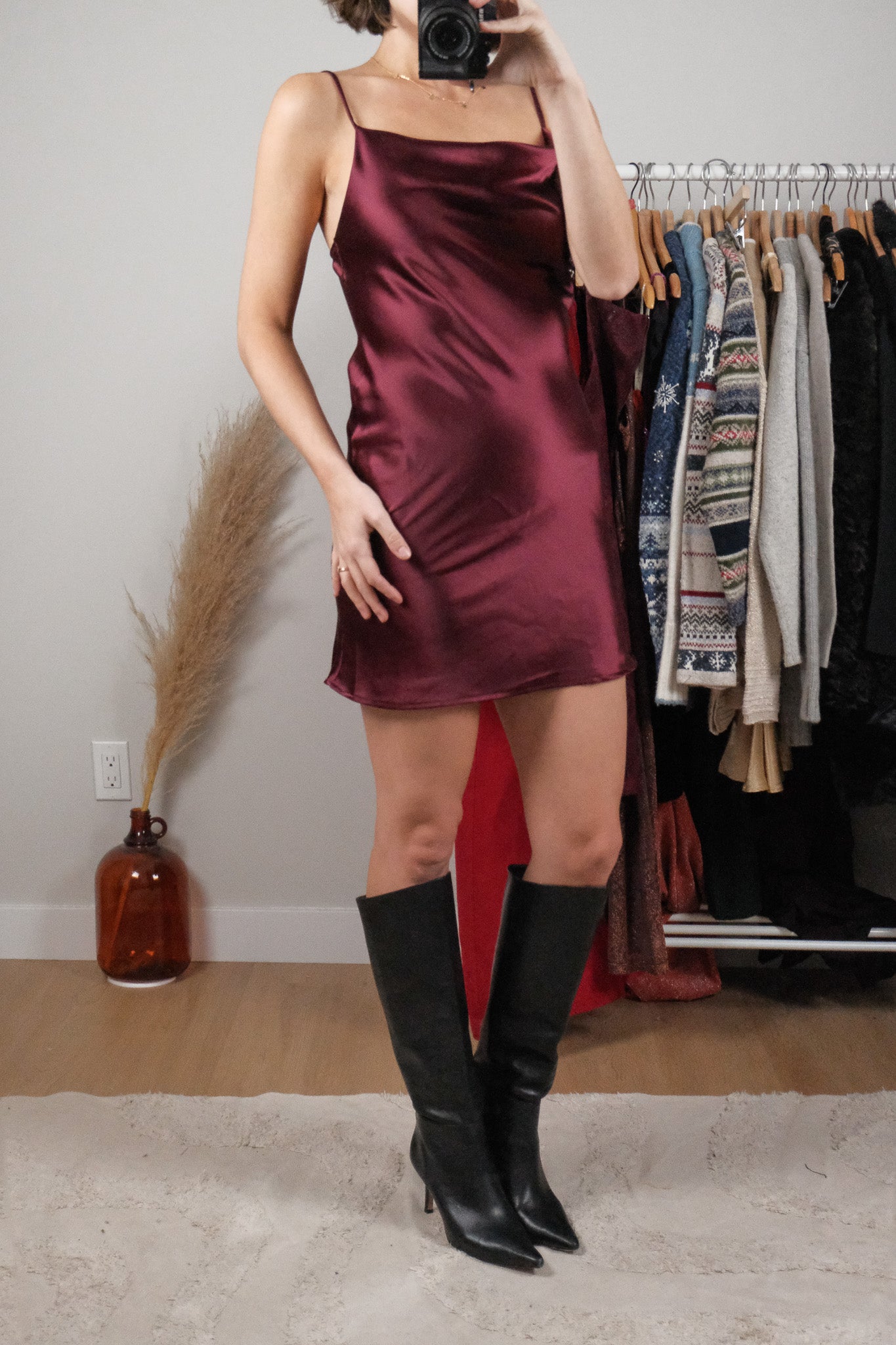 Made in USA x Satin Dress (S)