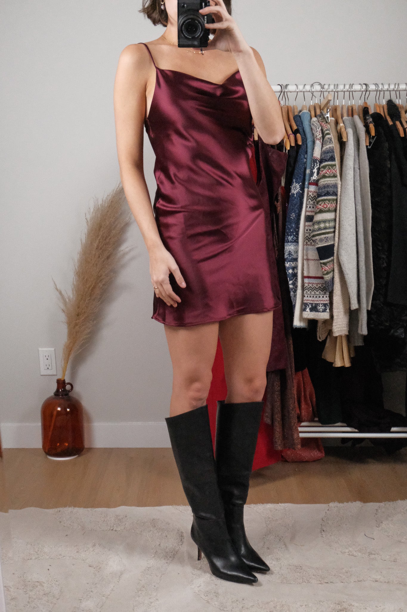 Made in USA x Satin Dress (S)