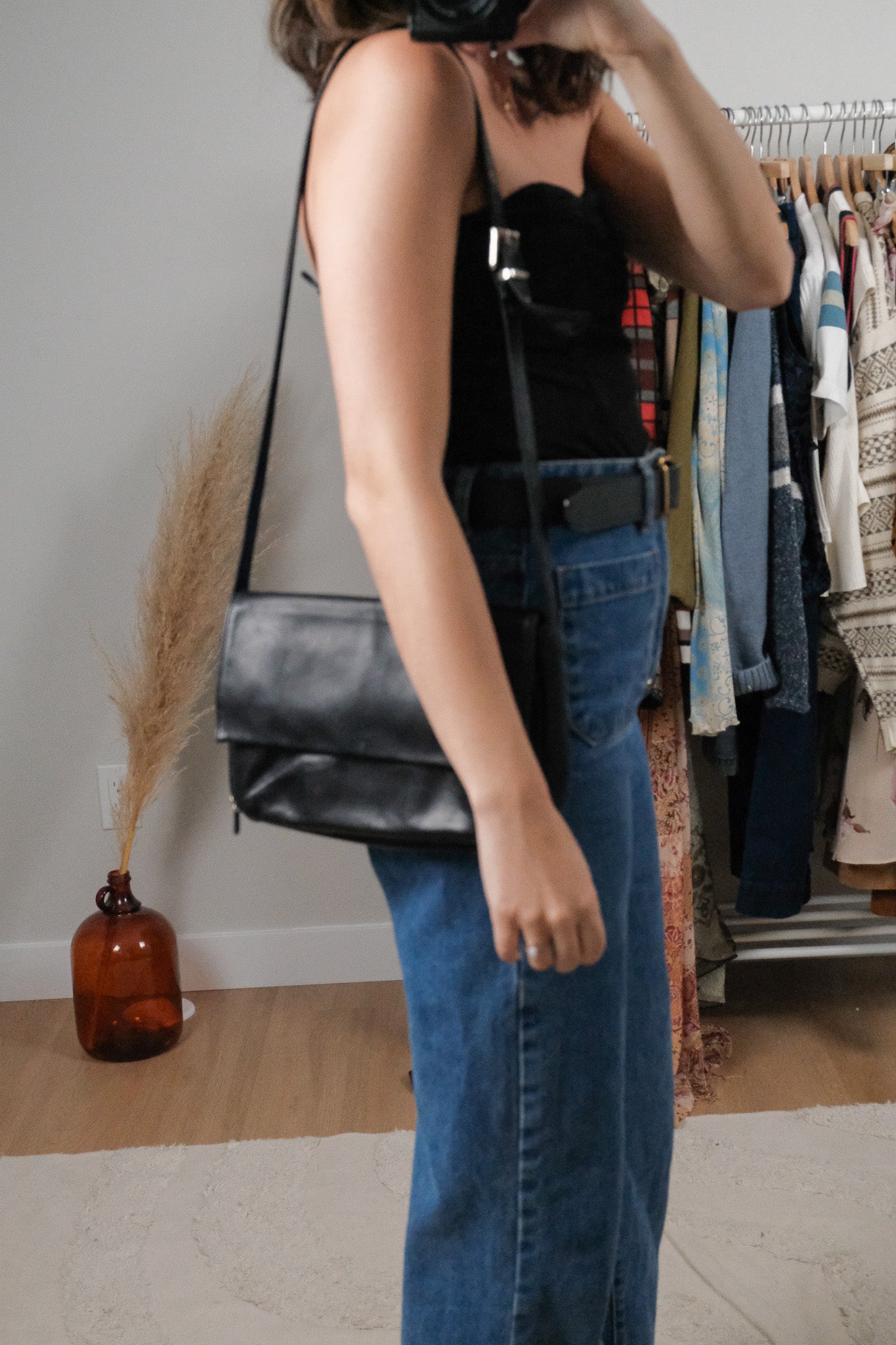Vintage x Danier Leather Cross-Body Purse