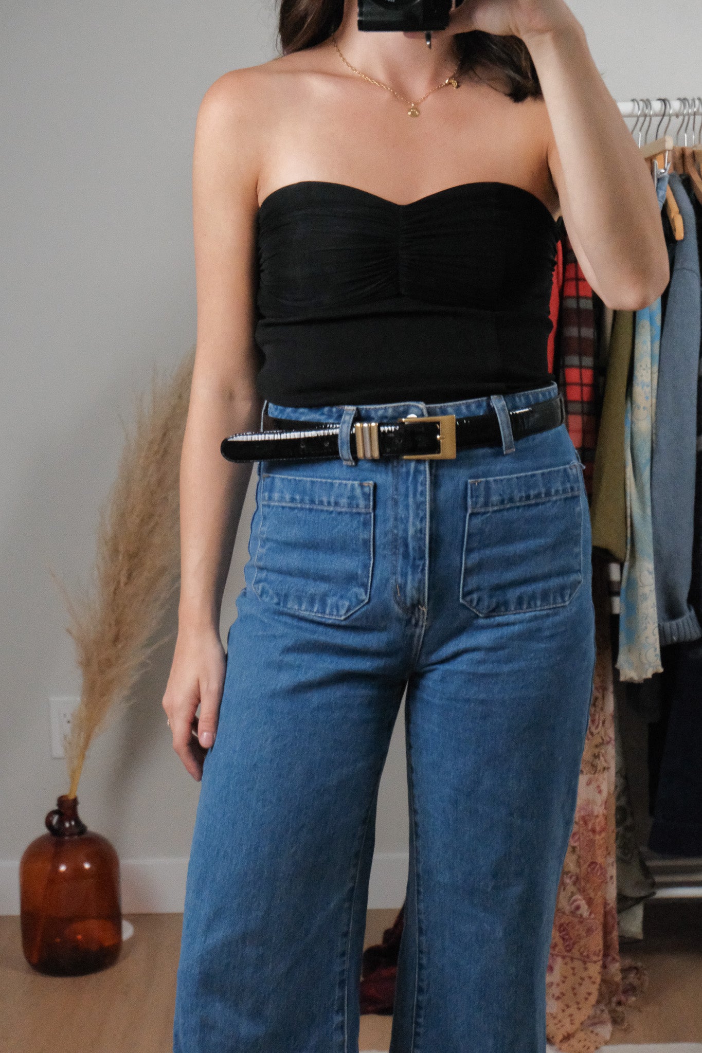 Made in Canada x Vintage x Patent Leather Belt (M/L)