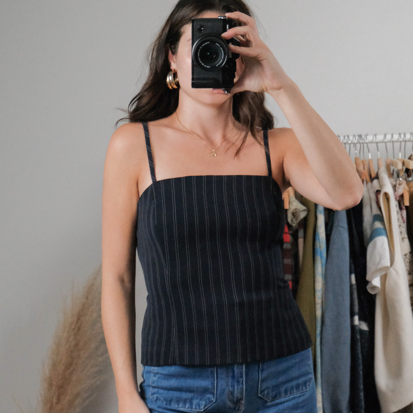 Made in Canada x Vintage x Pinstriped Tank (10/12)
