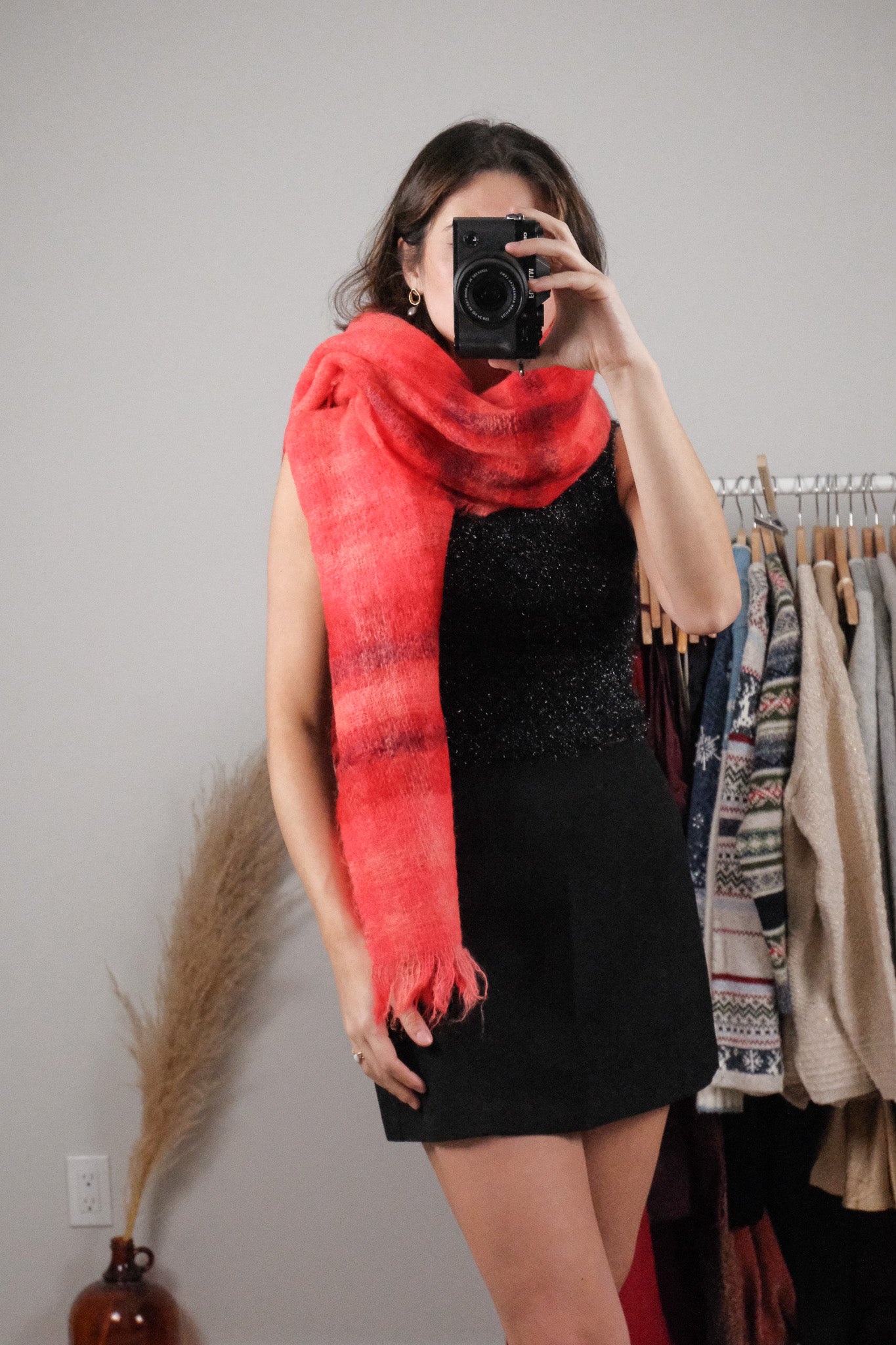 Made in Scotland x Vintage x Mohair/Wool Plaid Scarff