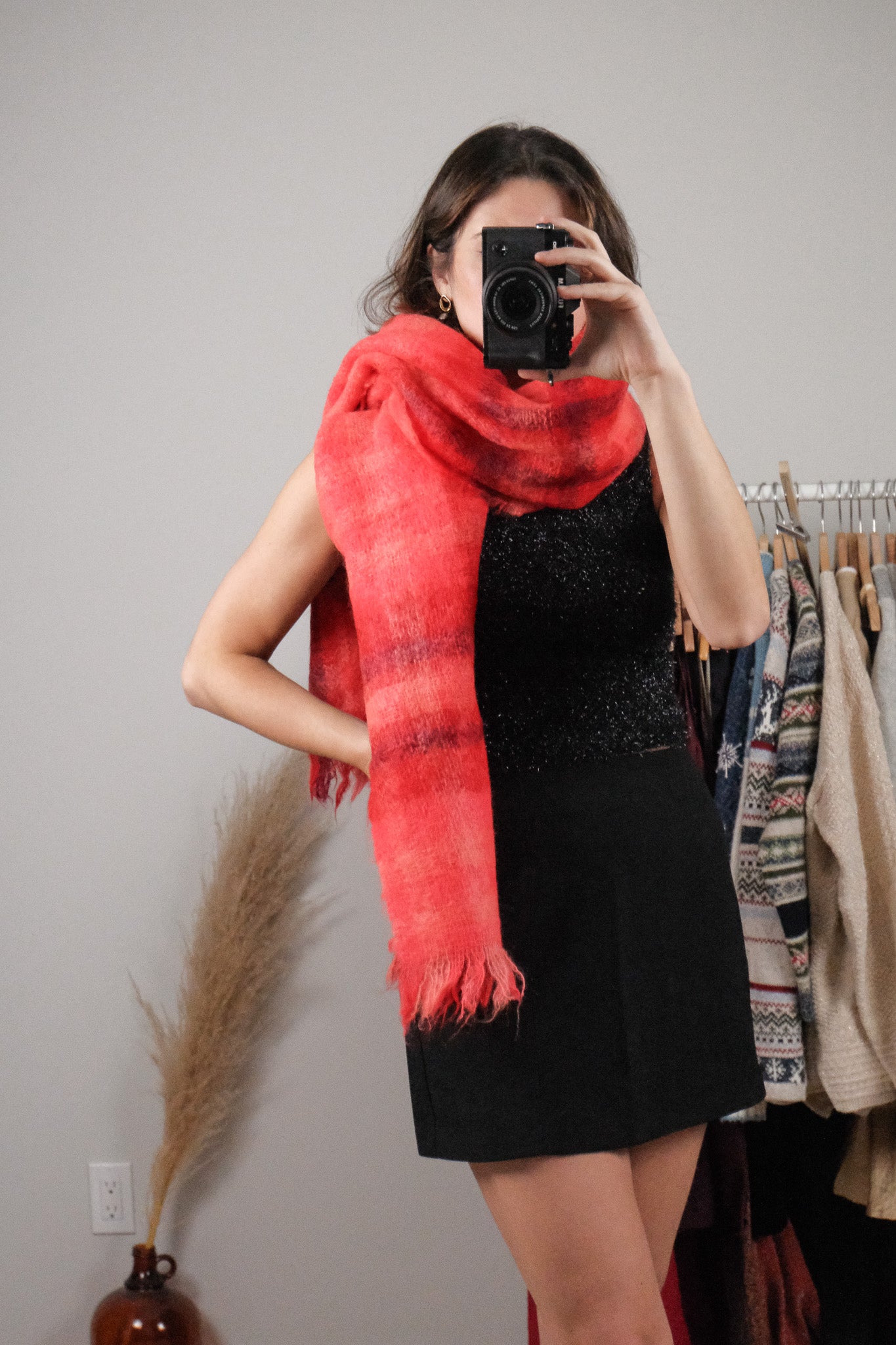 Made in Scotland x Vintage x Mohair/Wool Plaid Scarff