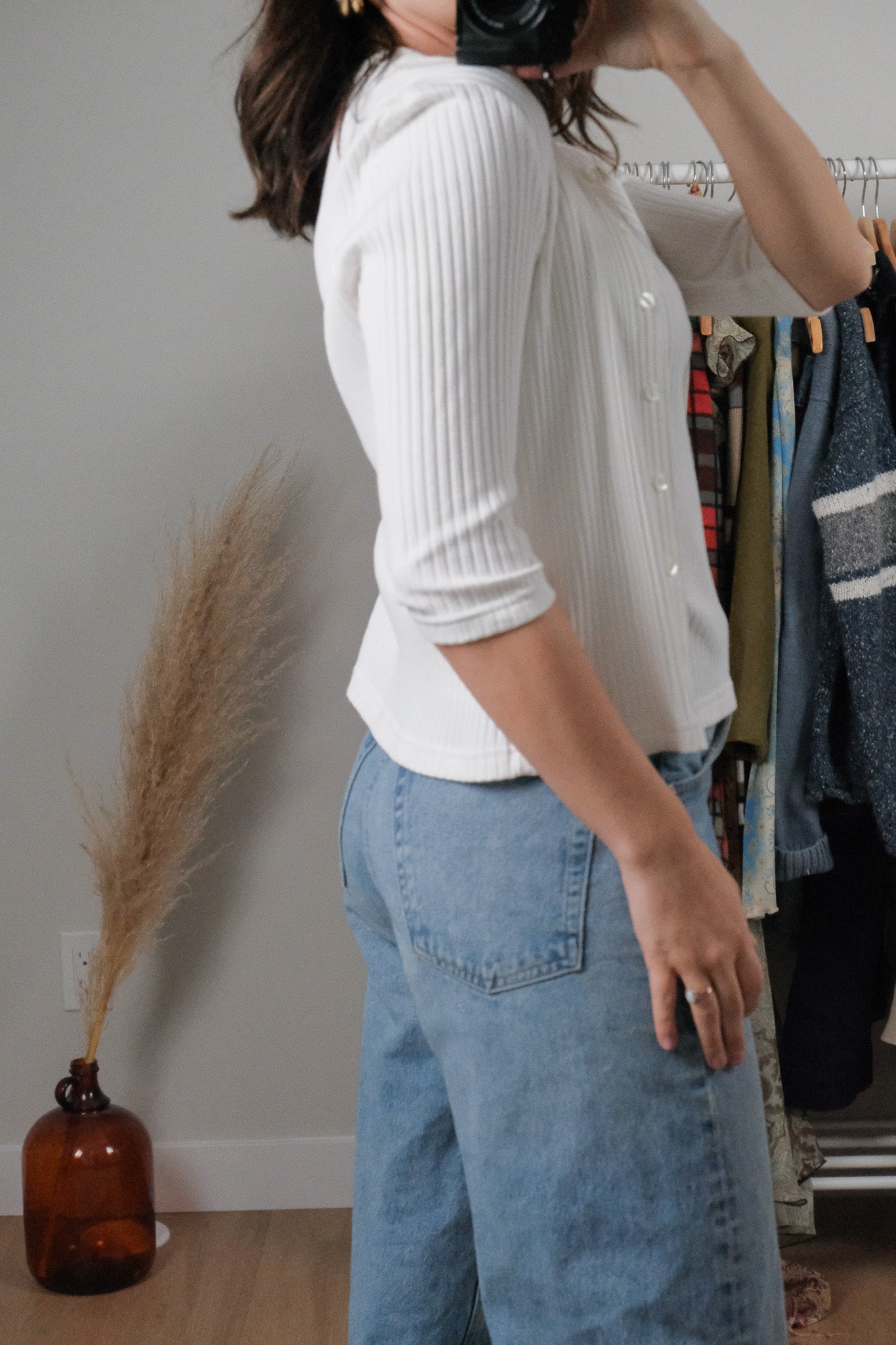 Vintage x 2 Piece Tank + Cardigan Set (S/M)