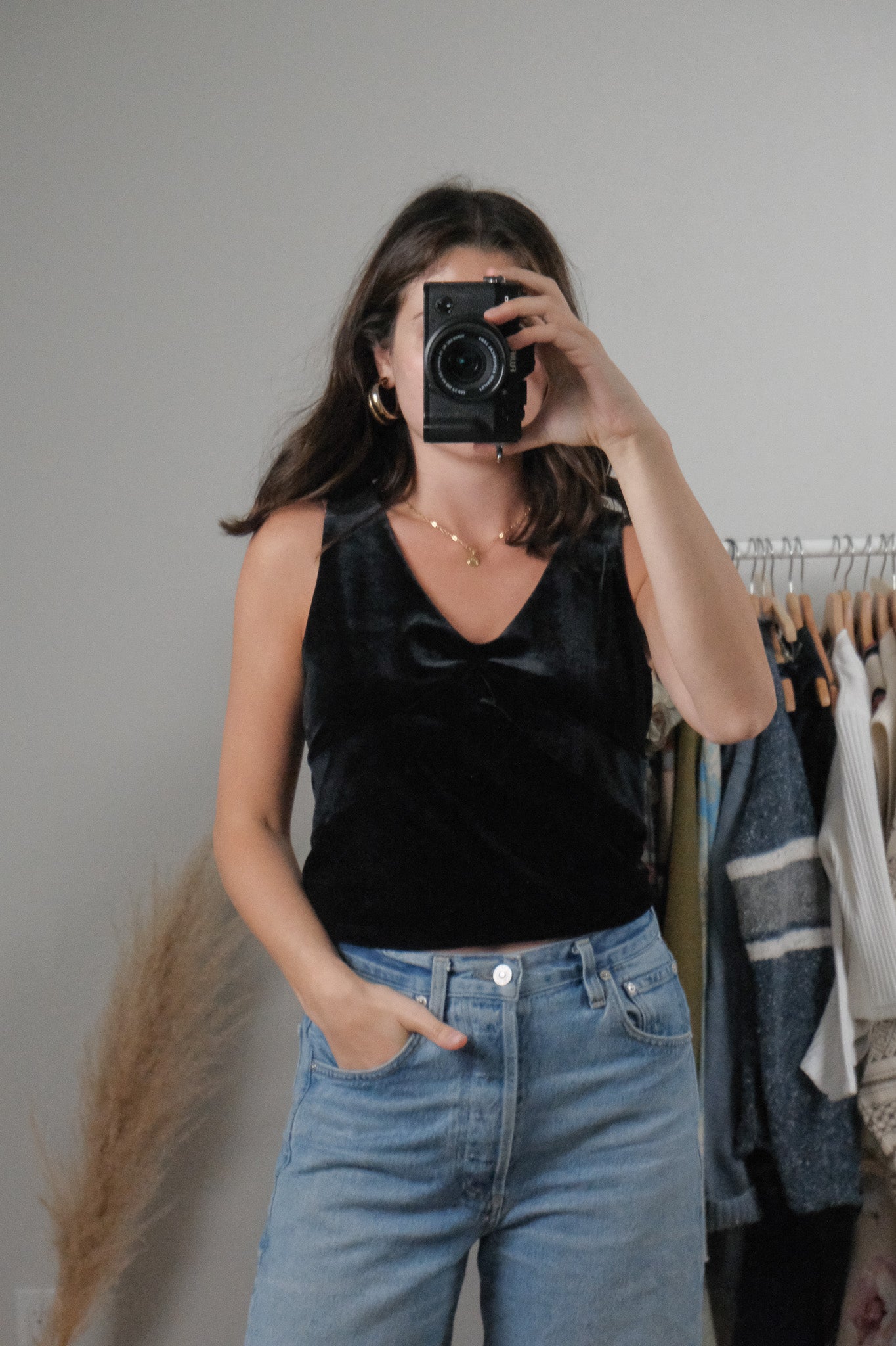 Made in USA x Vintage x Velvet Tank (L)