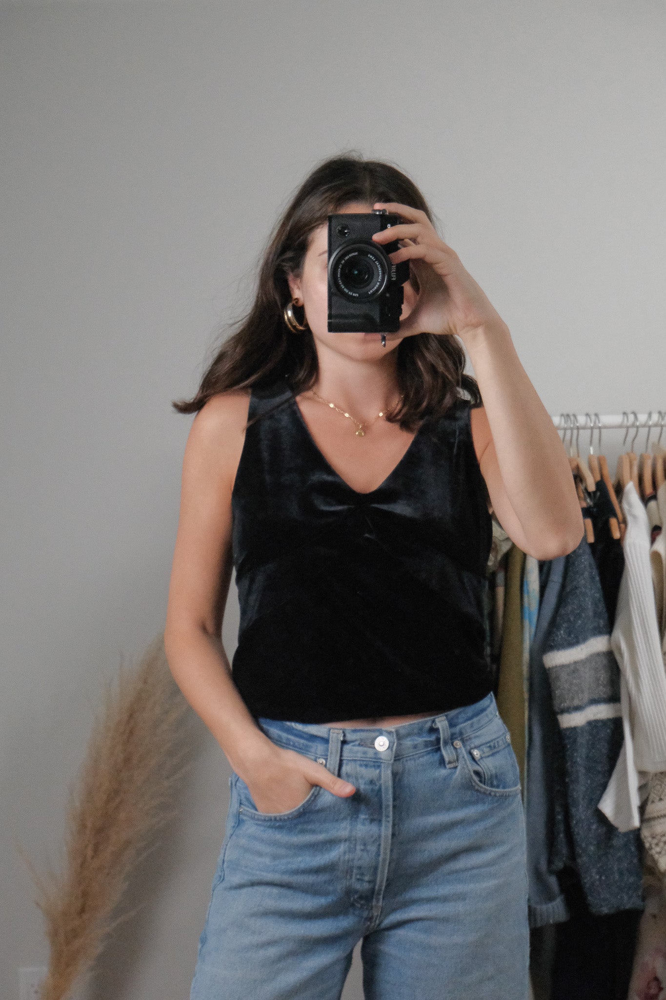 Made in USA x Vintage x Velvet Tank (L)