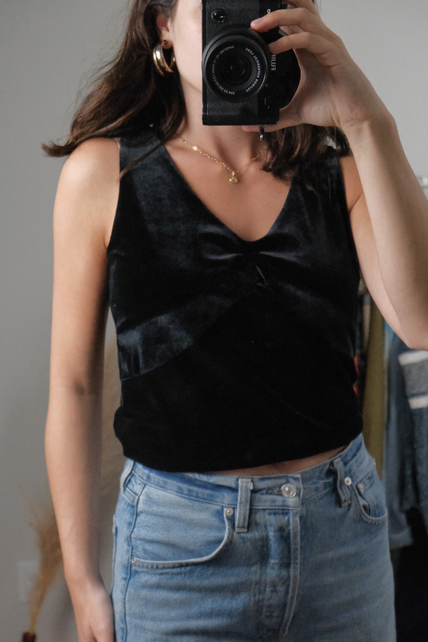 Made in USA x Vintage x Velvet Tank (L)