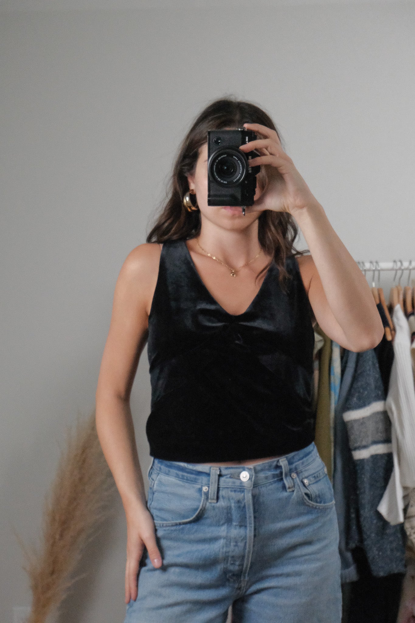 Made in USA x Vintage x Velvet Tank (L)