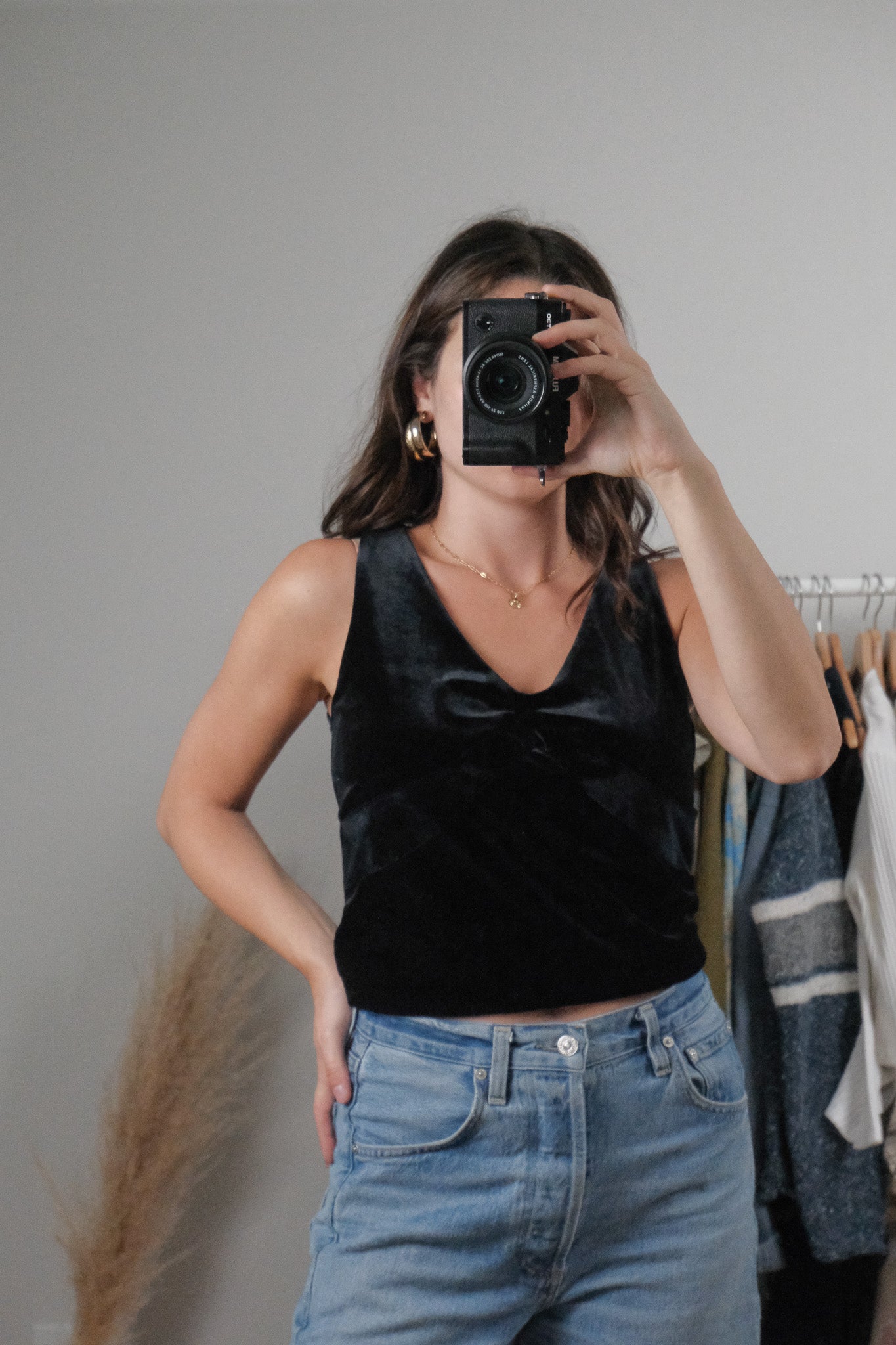 Made in USA x Vintage x Velvet Tank (L)