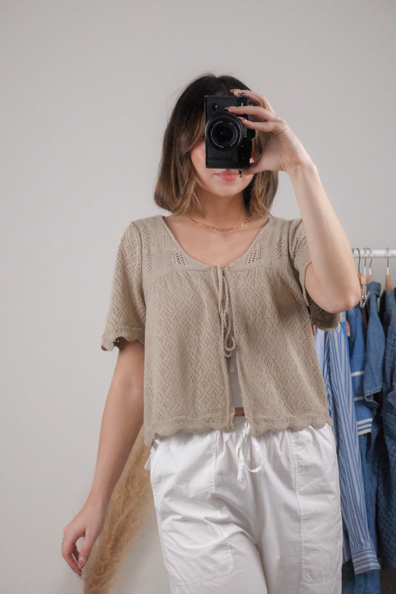 Modern x Short Sleeve Tie Knit (S/M)
