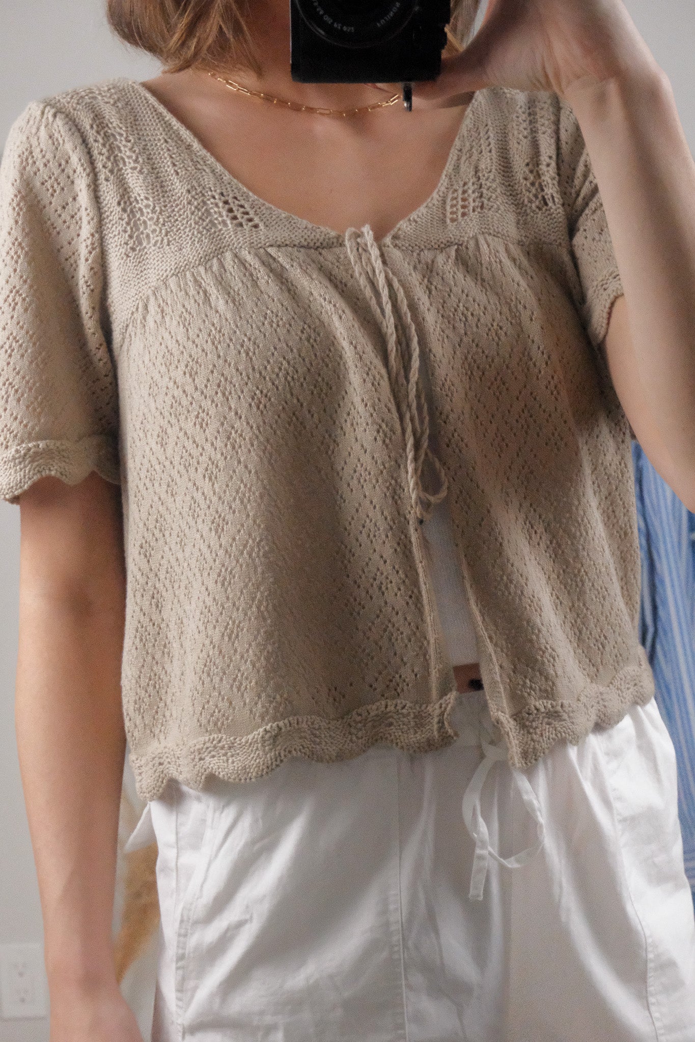 Modern x Short Sleeve Tie Knit (S/M)