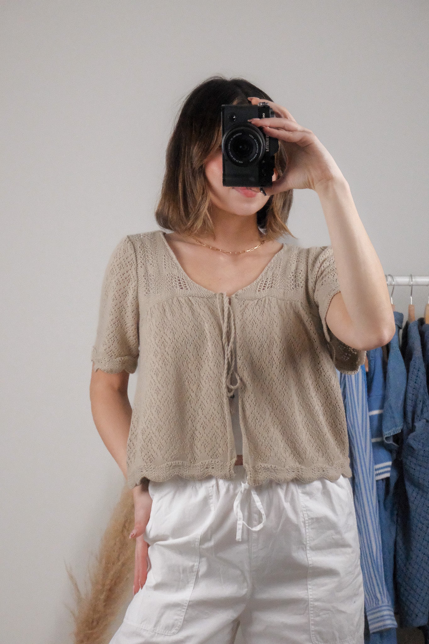Modern x Short Sleeve Tie Knit (S/M)